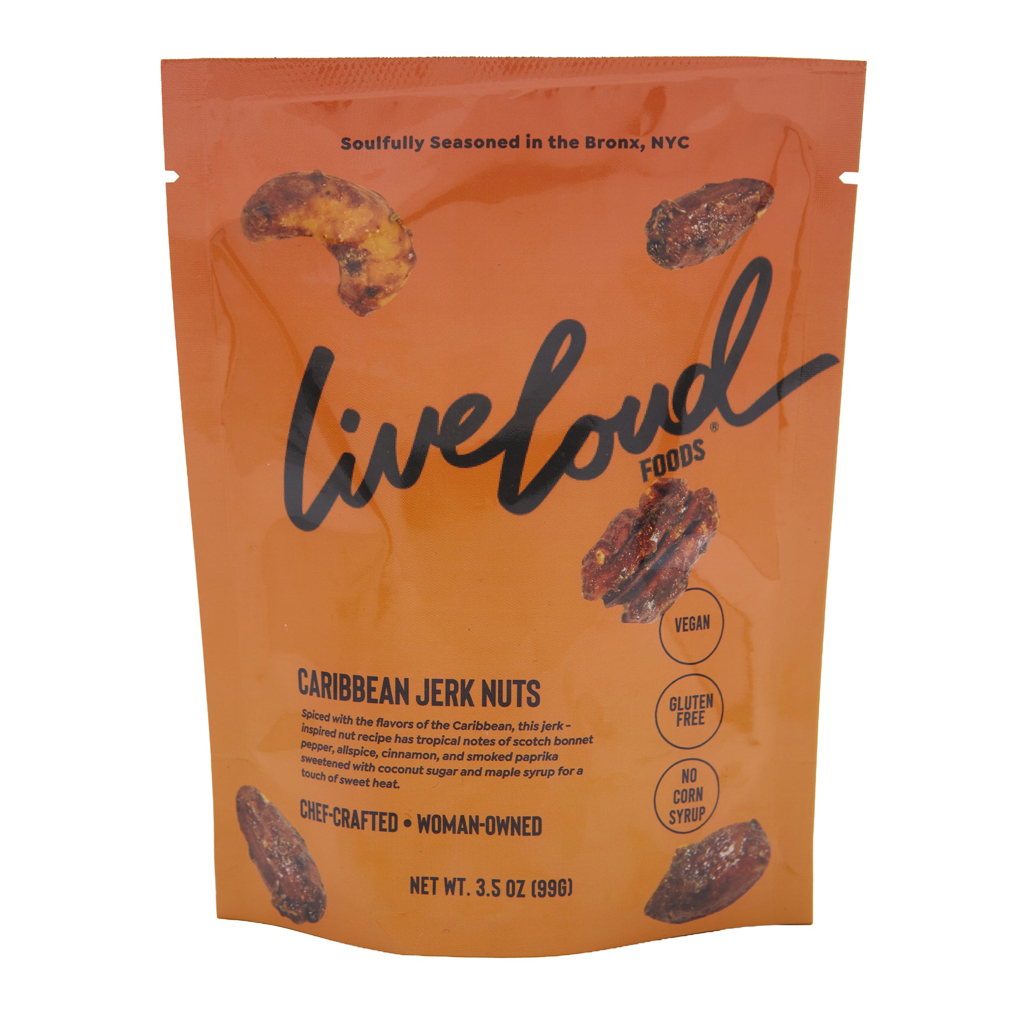 Live Loud Foods Mixed Nuts Caribbean Jerk