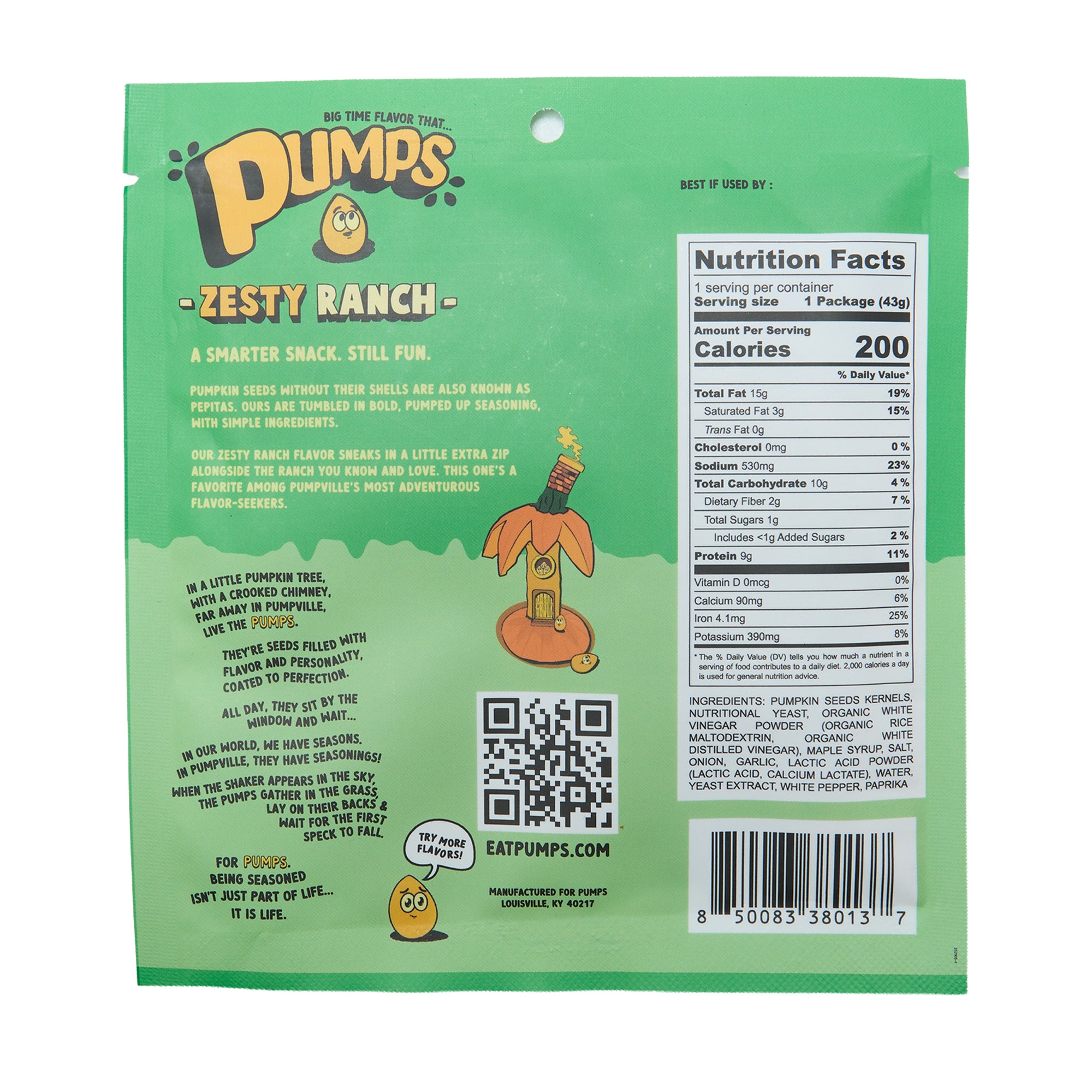 Louisville Pumpkin Seeds Zesty Ranch