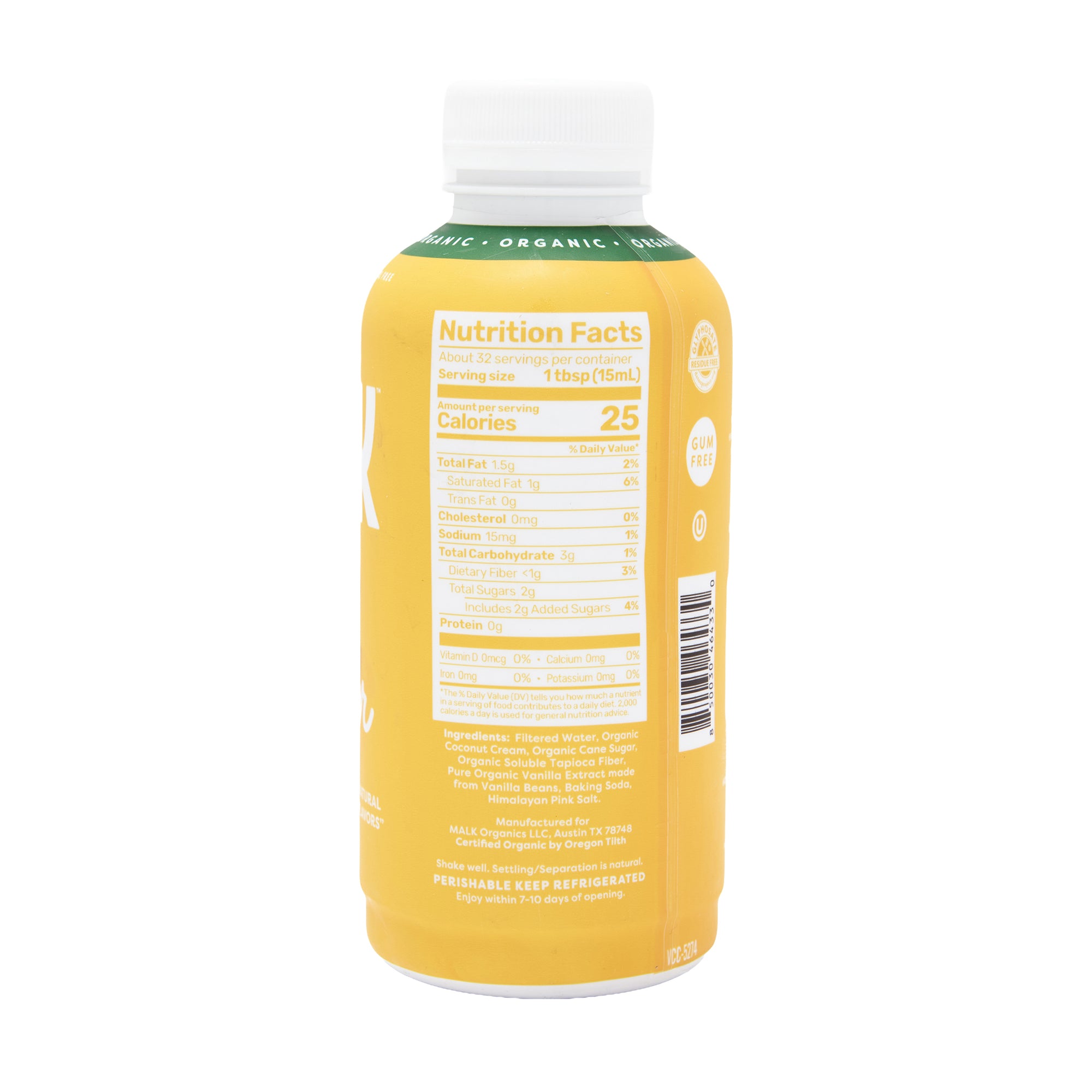 Malk Coconut Creamer Vanilla