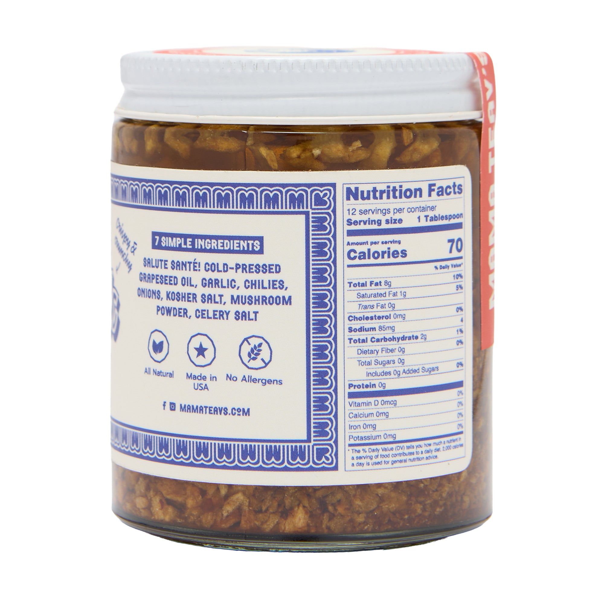 Mama Teavs Chili Crisp Extra Umami