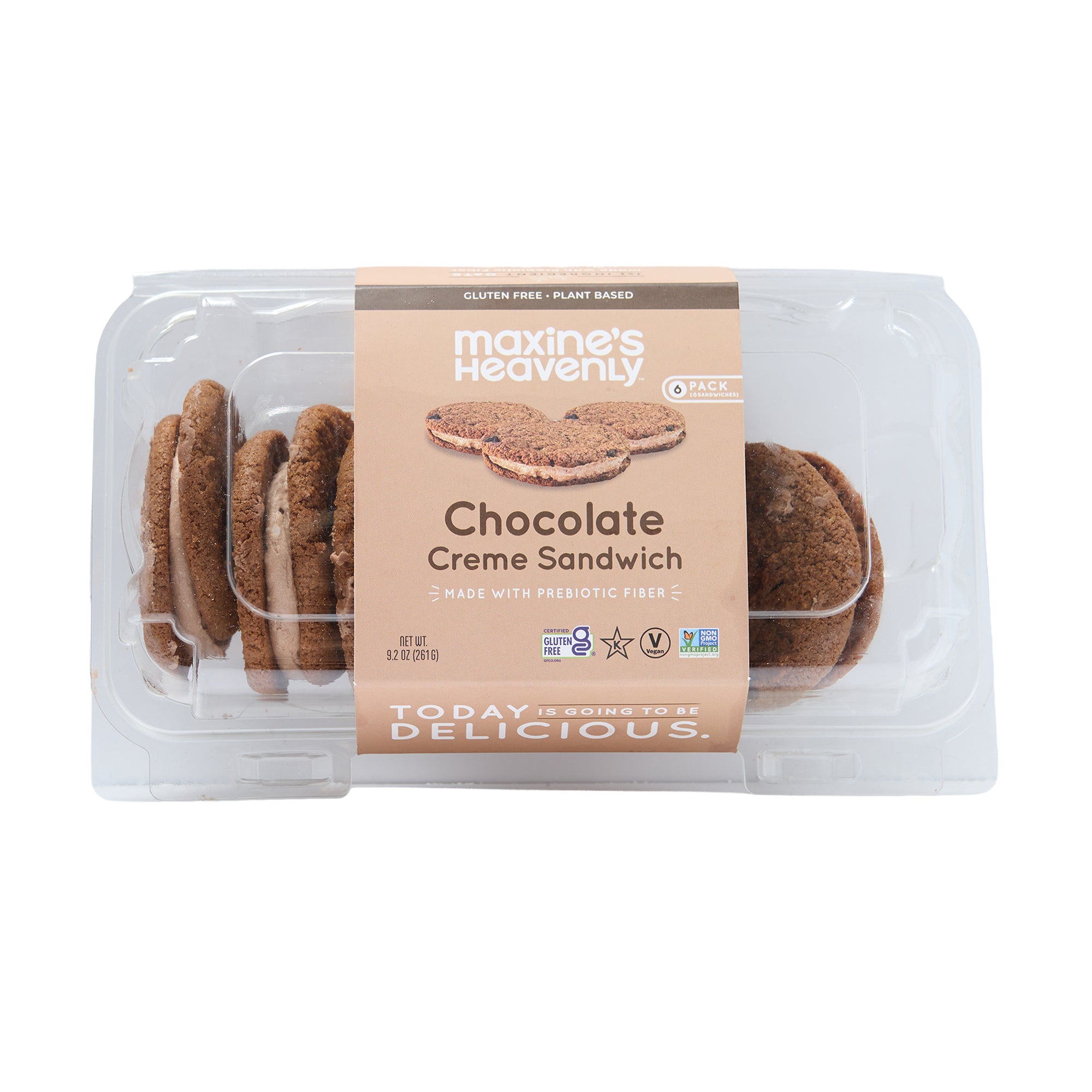 Maxines Heavenly Creme Sandwich Chocolate 6 Pac