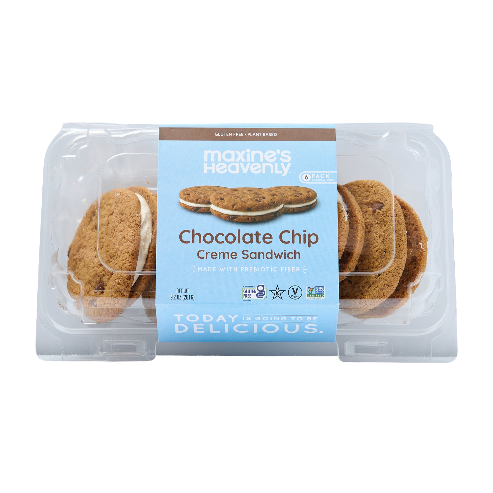 Maxines Heavenly Creme Sandwich Chocolate Chip 6 Pack