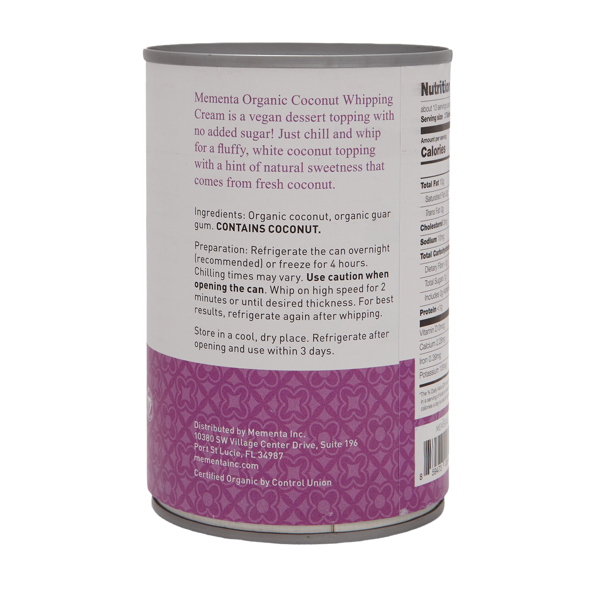 Mementa Coconut Whipping Cream