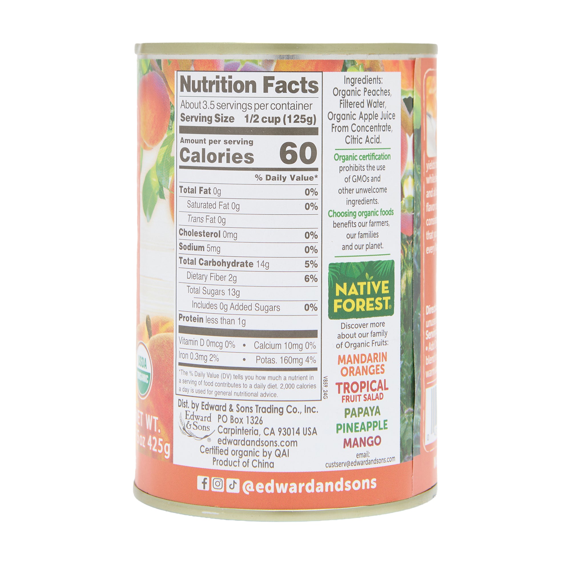 Native Forest Peach Slices