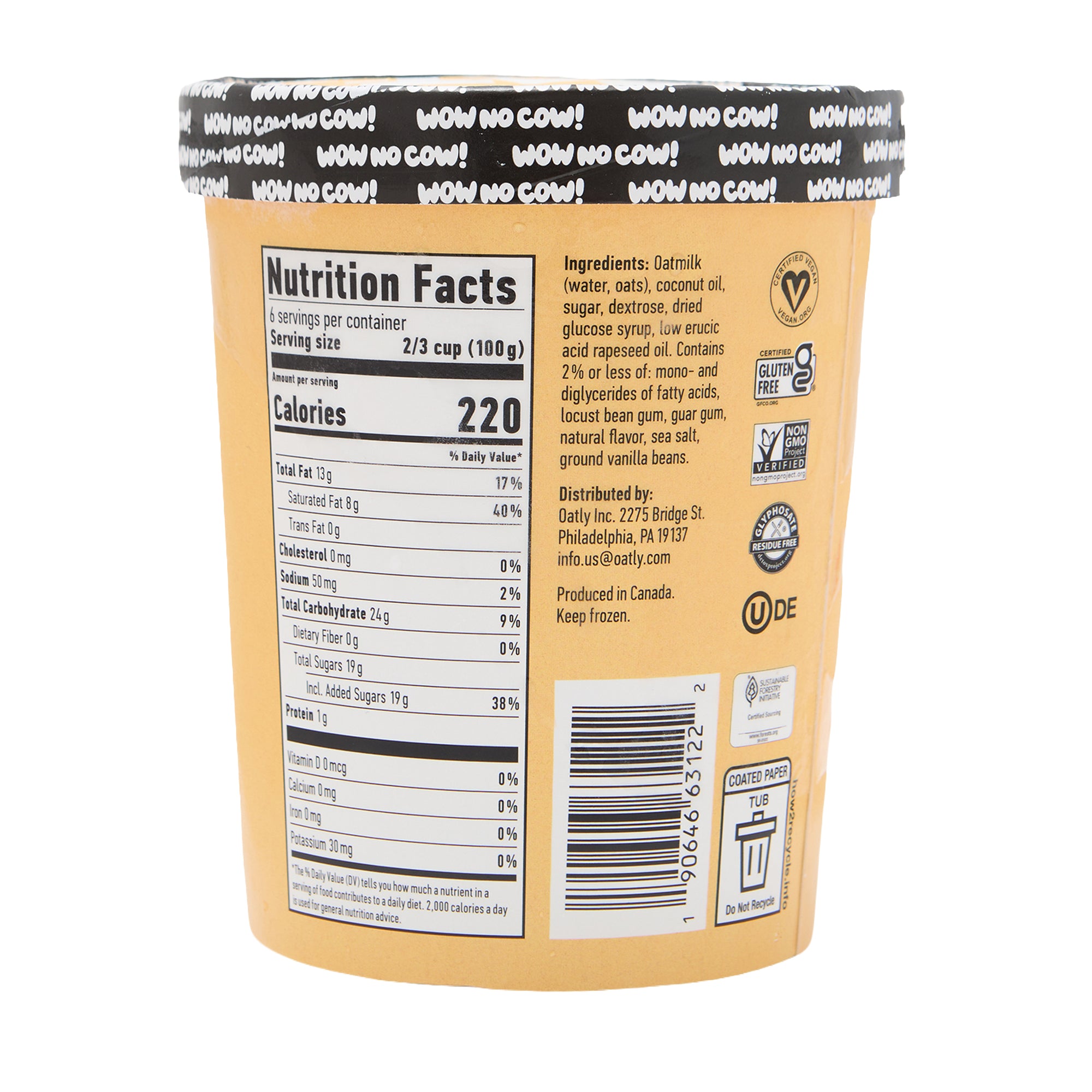 Oatly Ice Cream Vanilla 32oz