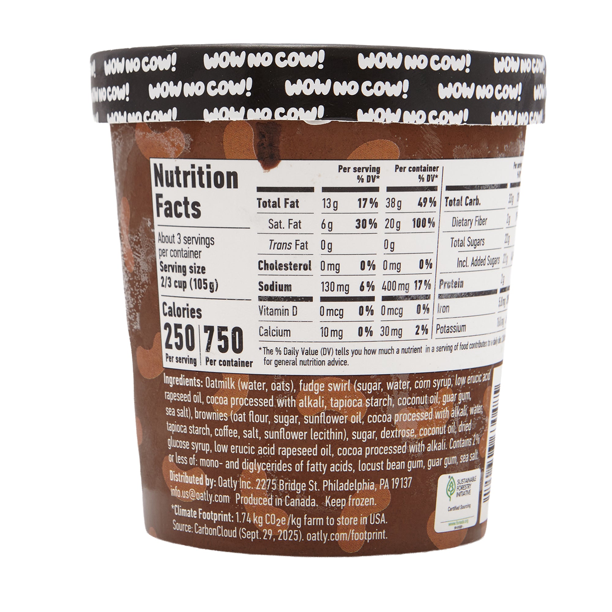 Oatly Ice Cream Fudge Brownie