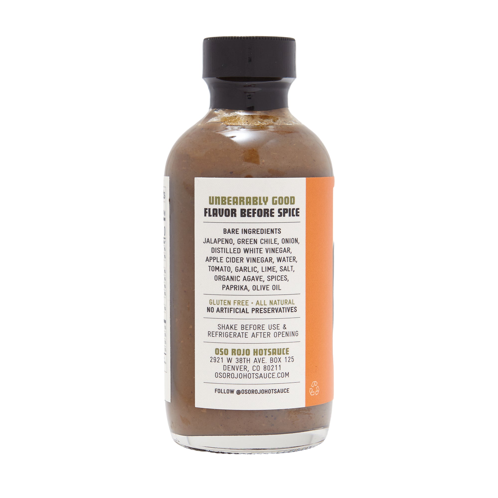 Oso Rojo Hot Sauce Jalapeno Garlic
