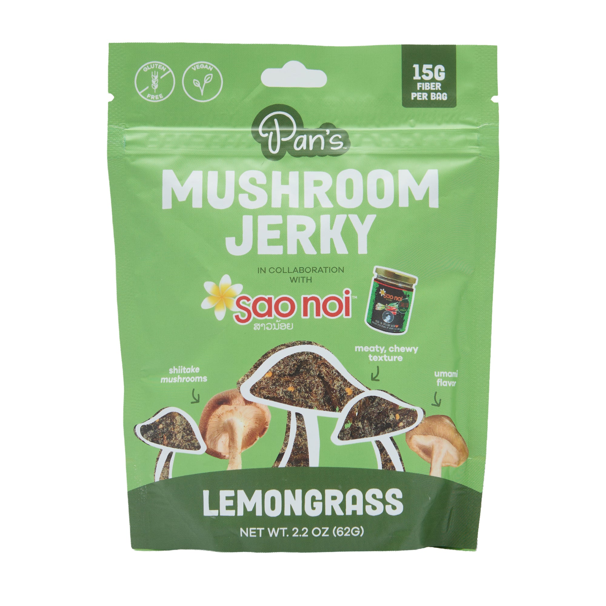 Pans Mushroom Jerky Lemongrass