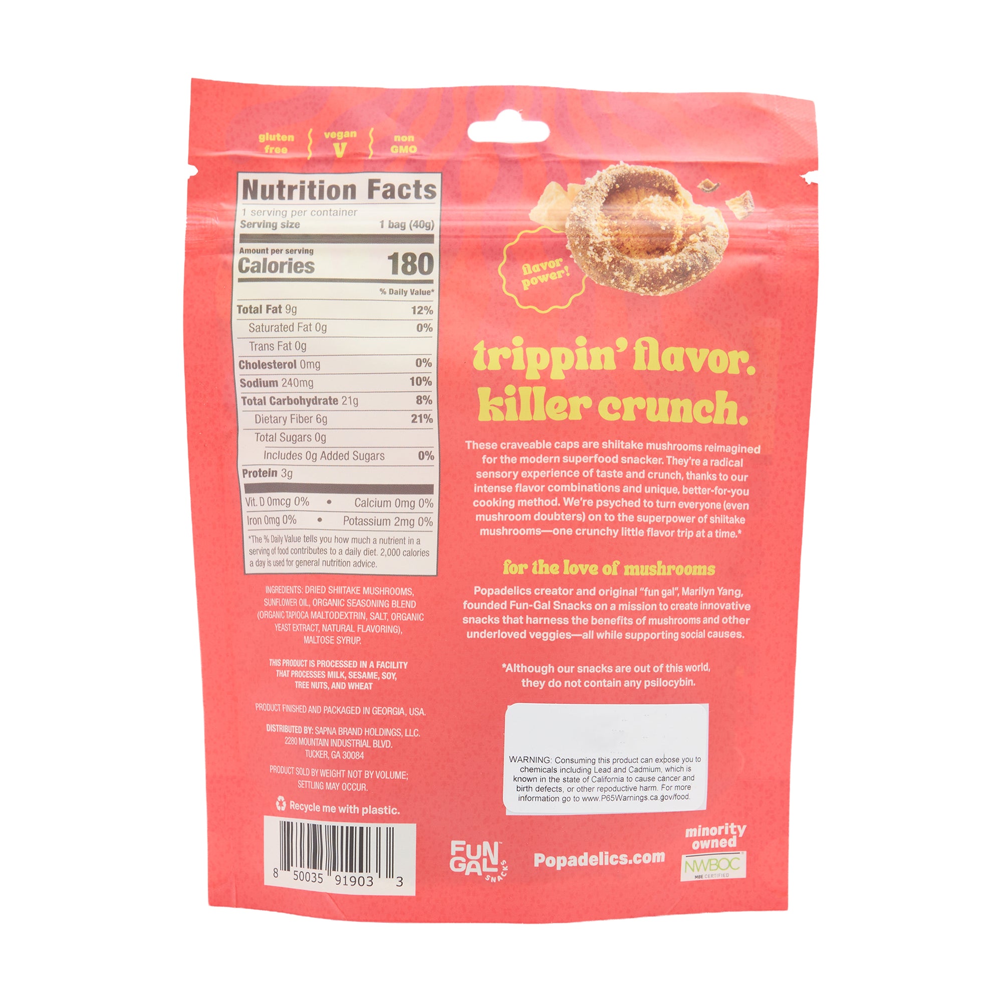 Popadelics Chips Truffle Parm