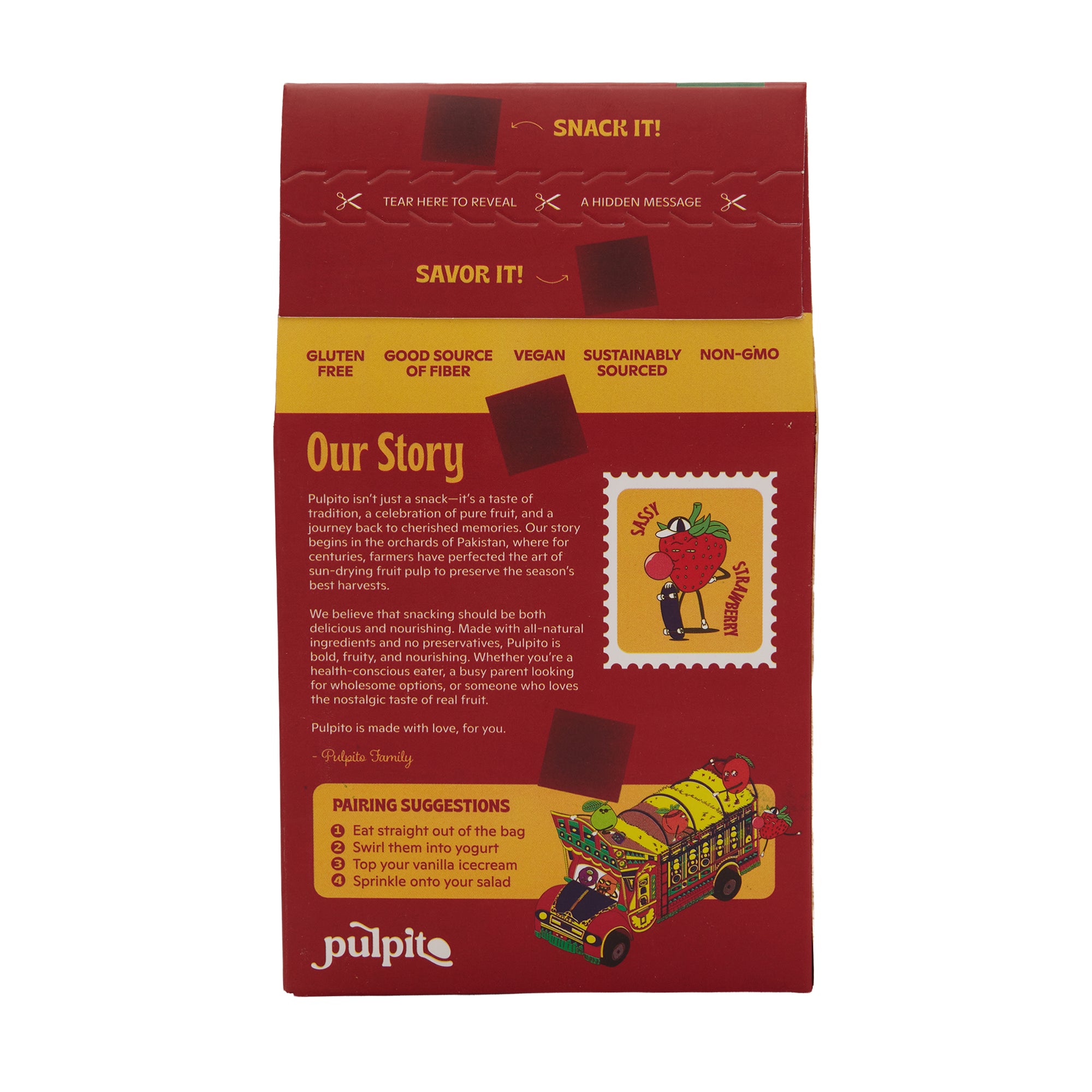 Pulpito Fruit Bites Sassy Strawberry