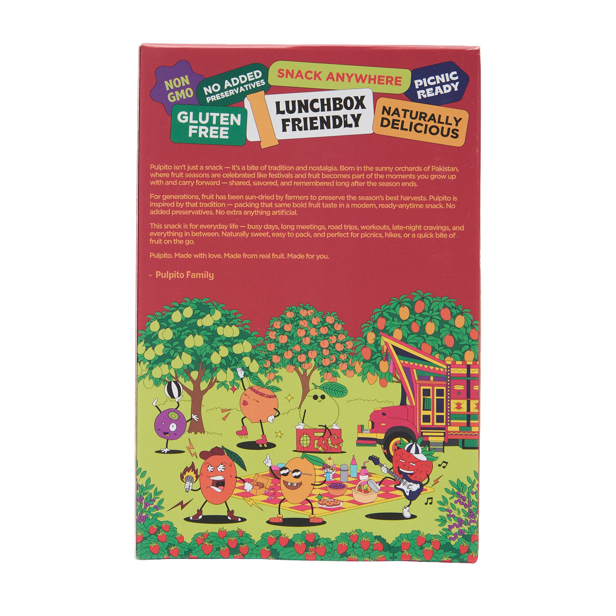 Pulpito Fruit Jerky Sassy Strawberry Box