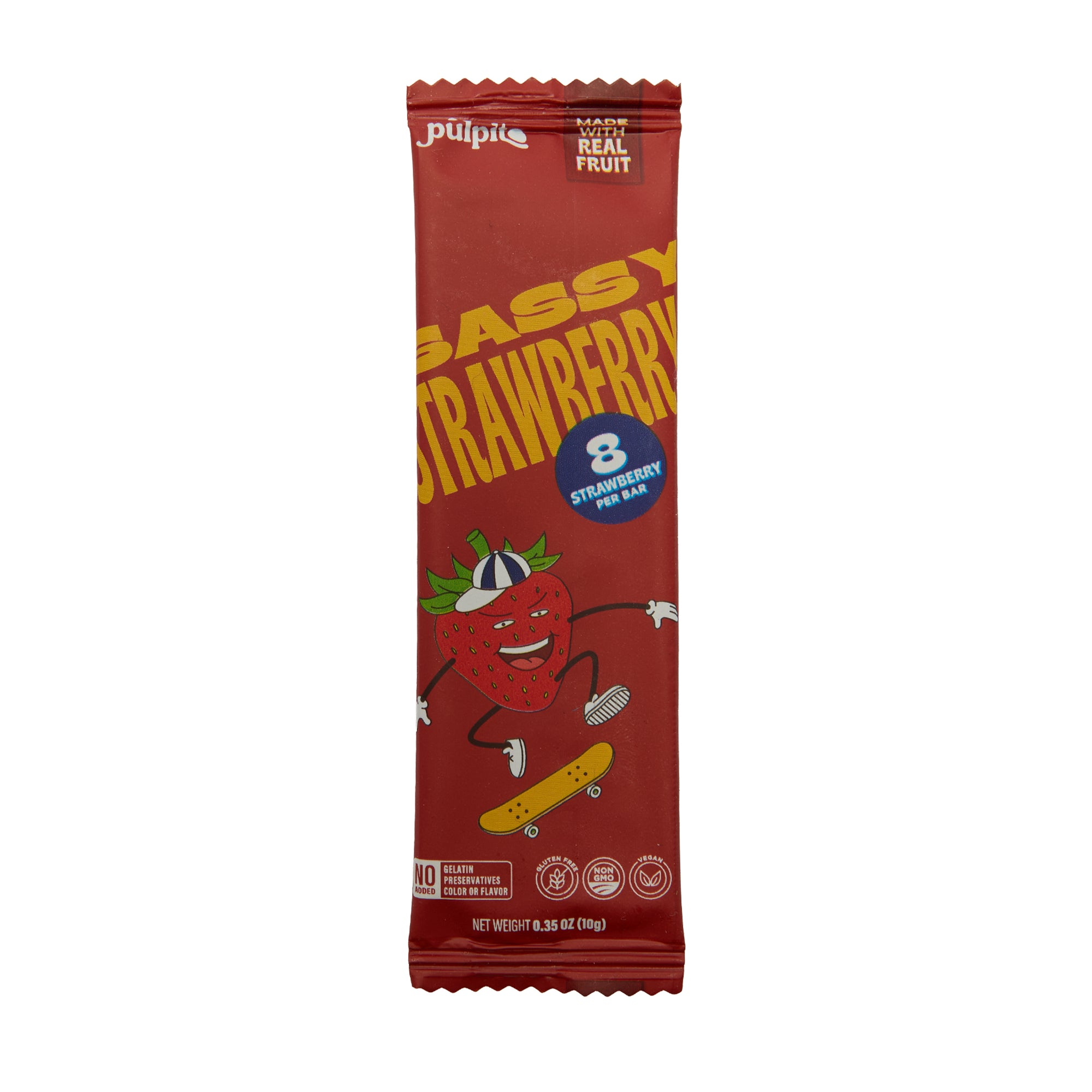 Pulpito Fruit Jerky Sassy Strawberry