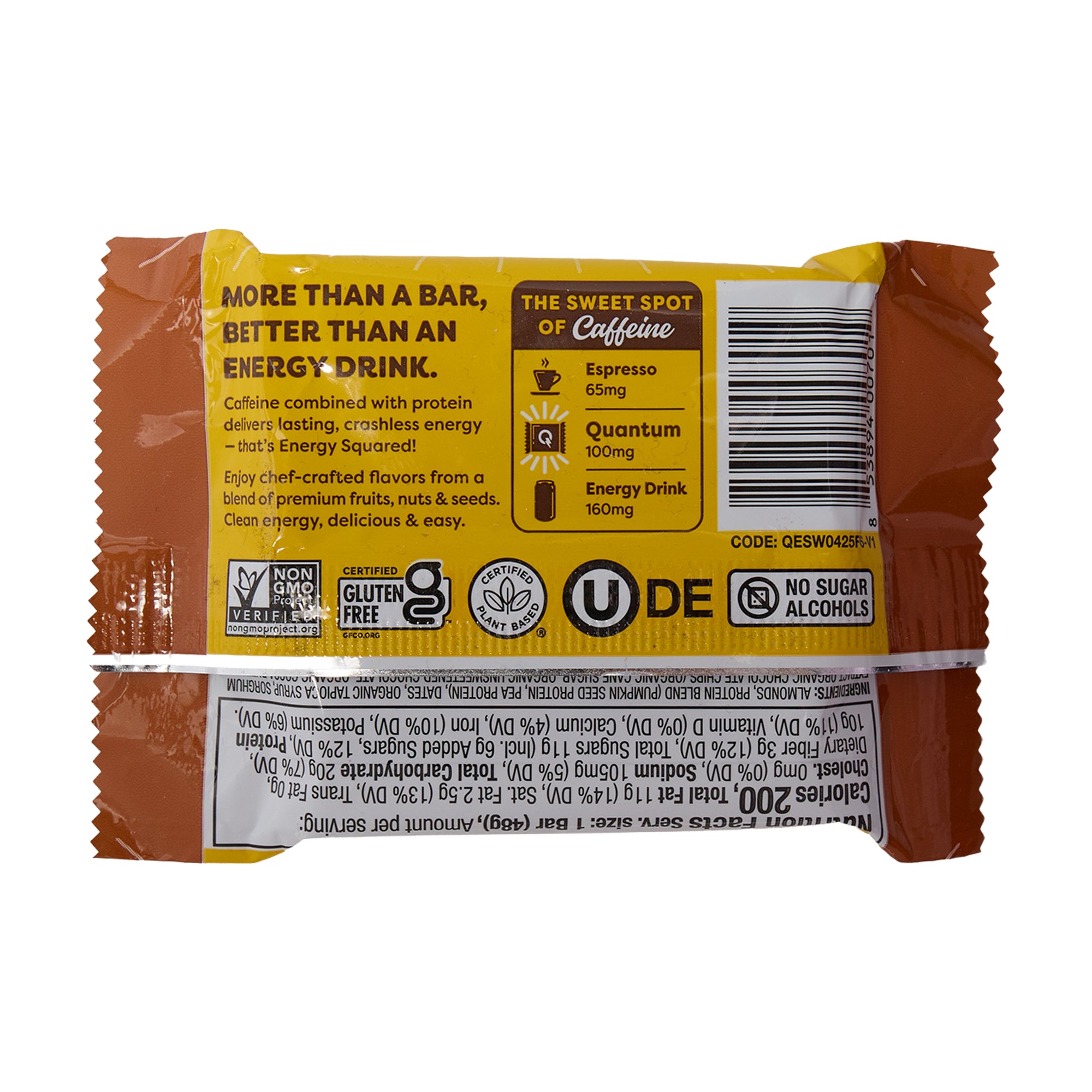 Quantum Energy Square Cafe Mocha Almond Chip