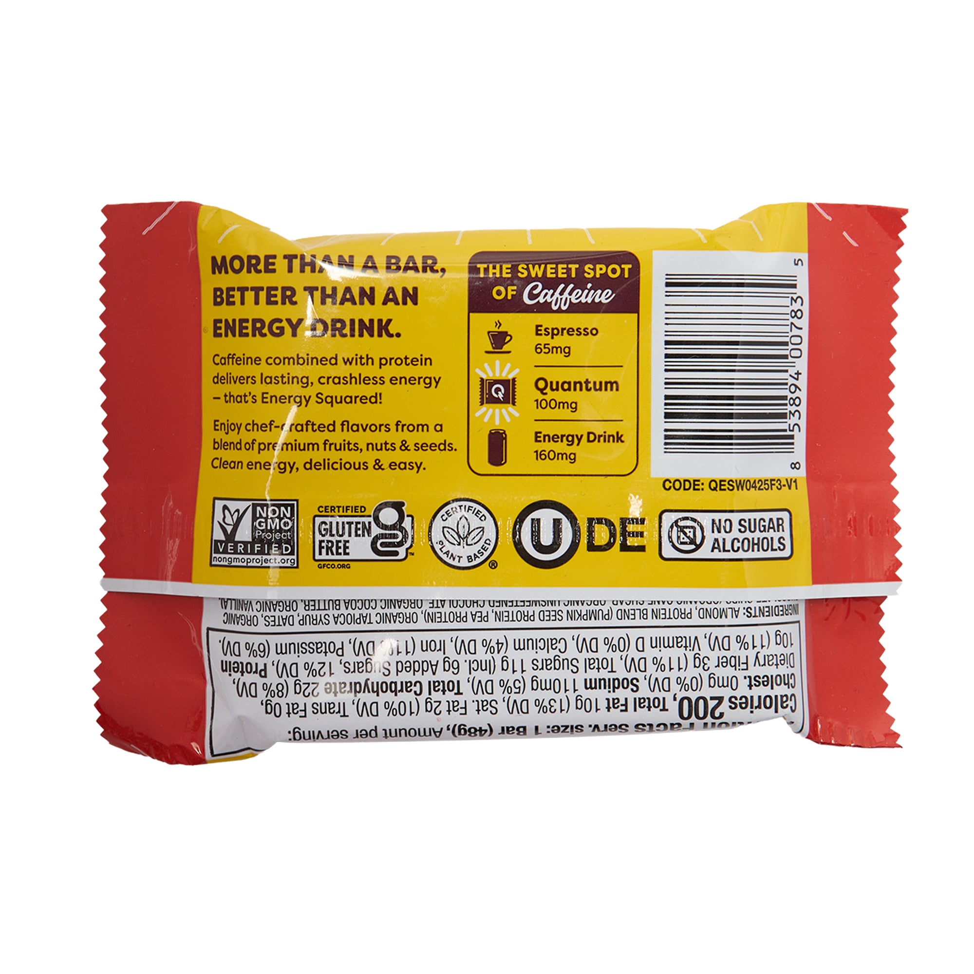 Quantum Energy Square Chocolate Chip Cookie