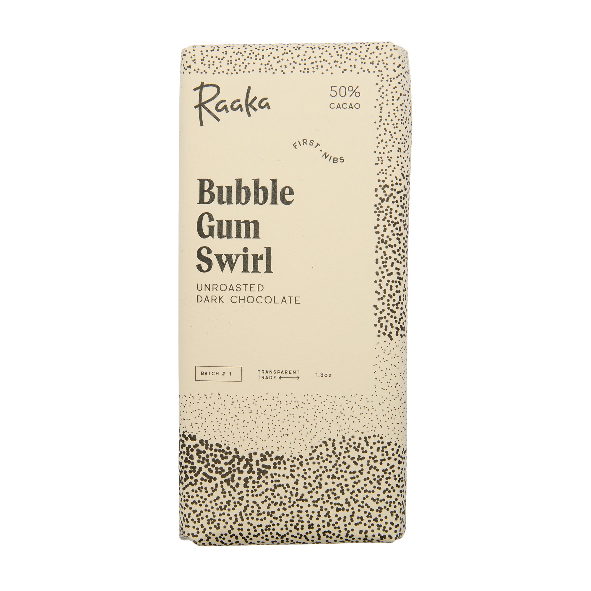 Raaka Chocolate Bar Bubblegum Swirl