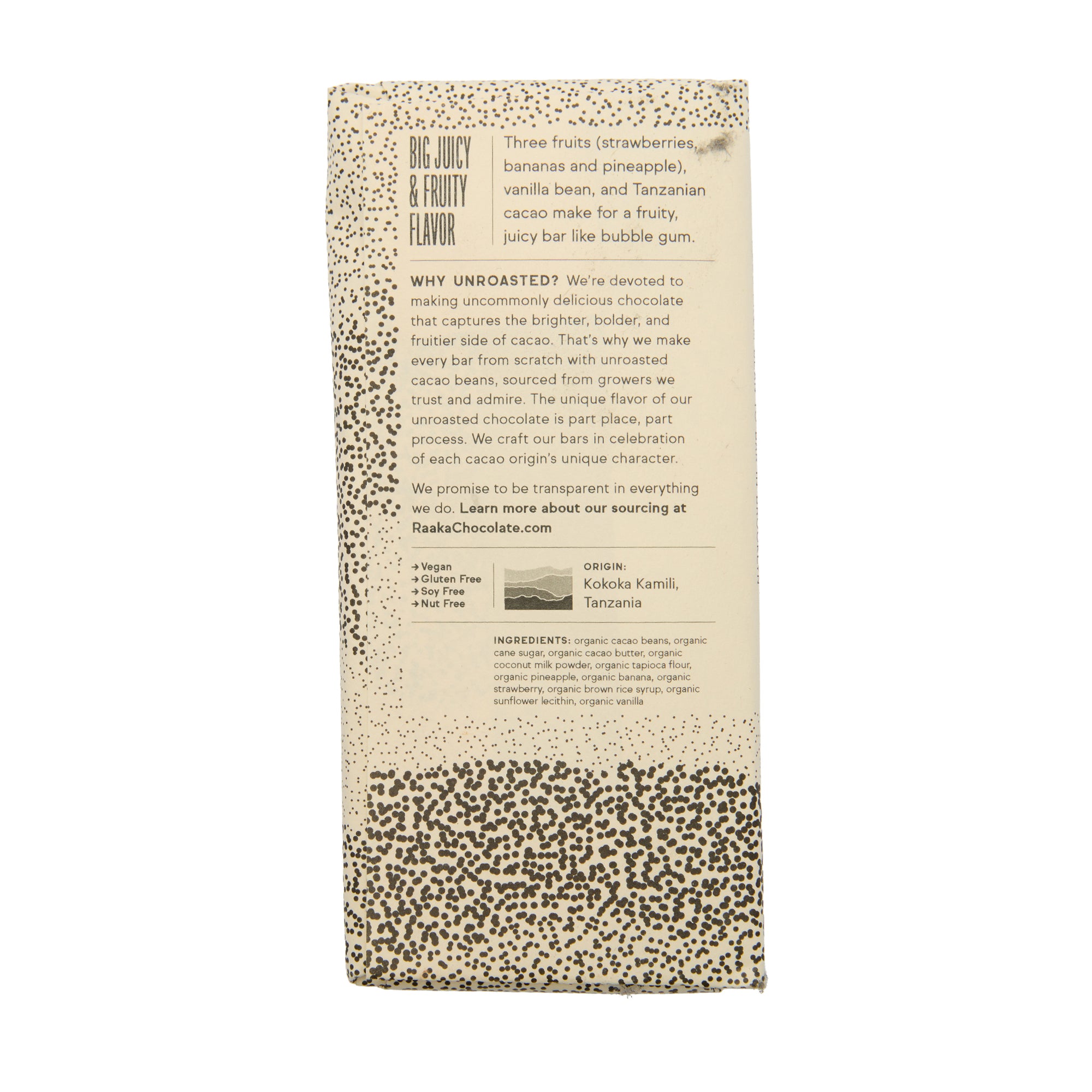 Raaka Chocolate Bar Bubblegum Swirl