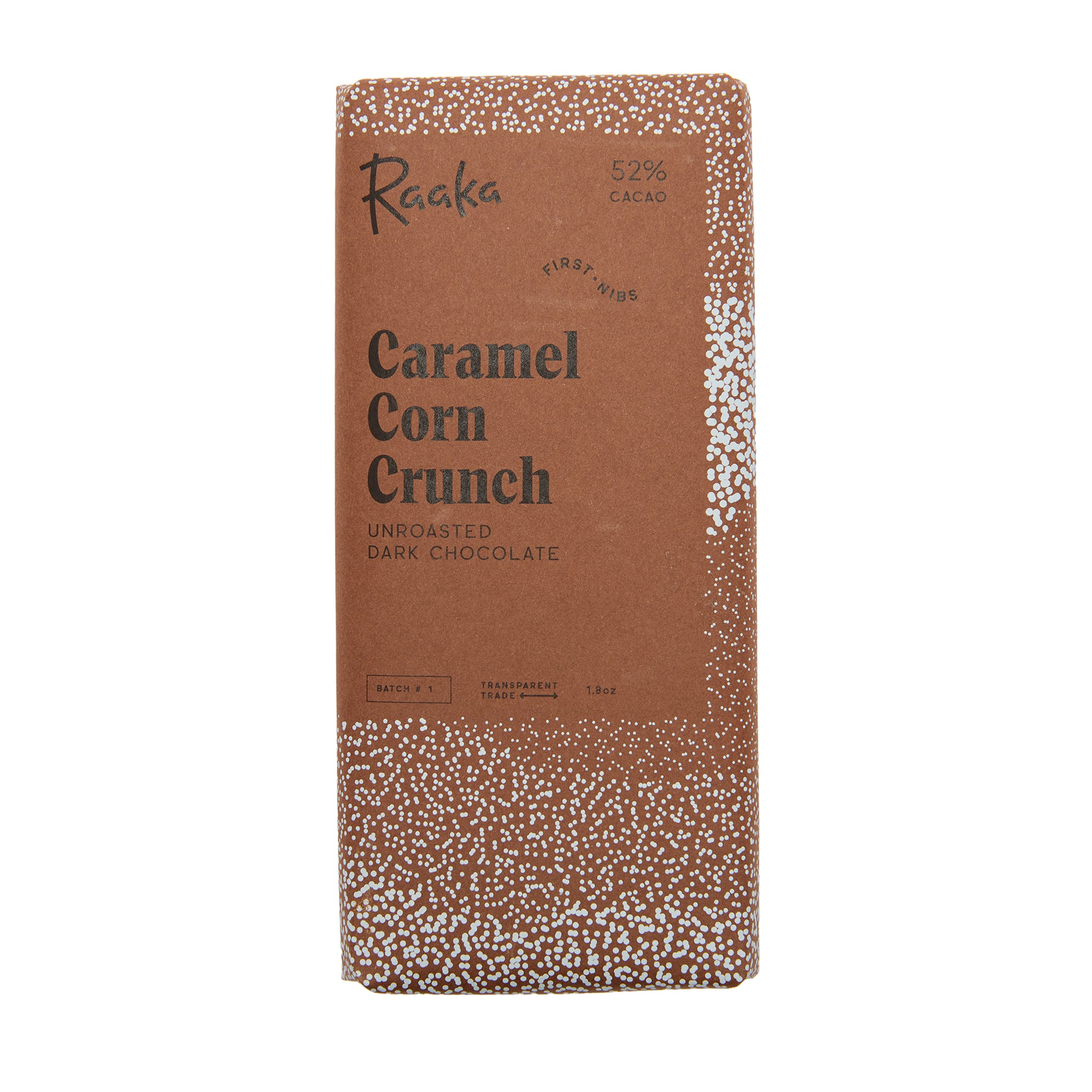 Raaka Chocolate Bar Caramel Corn Crunch