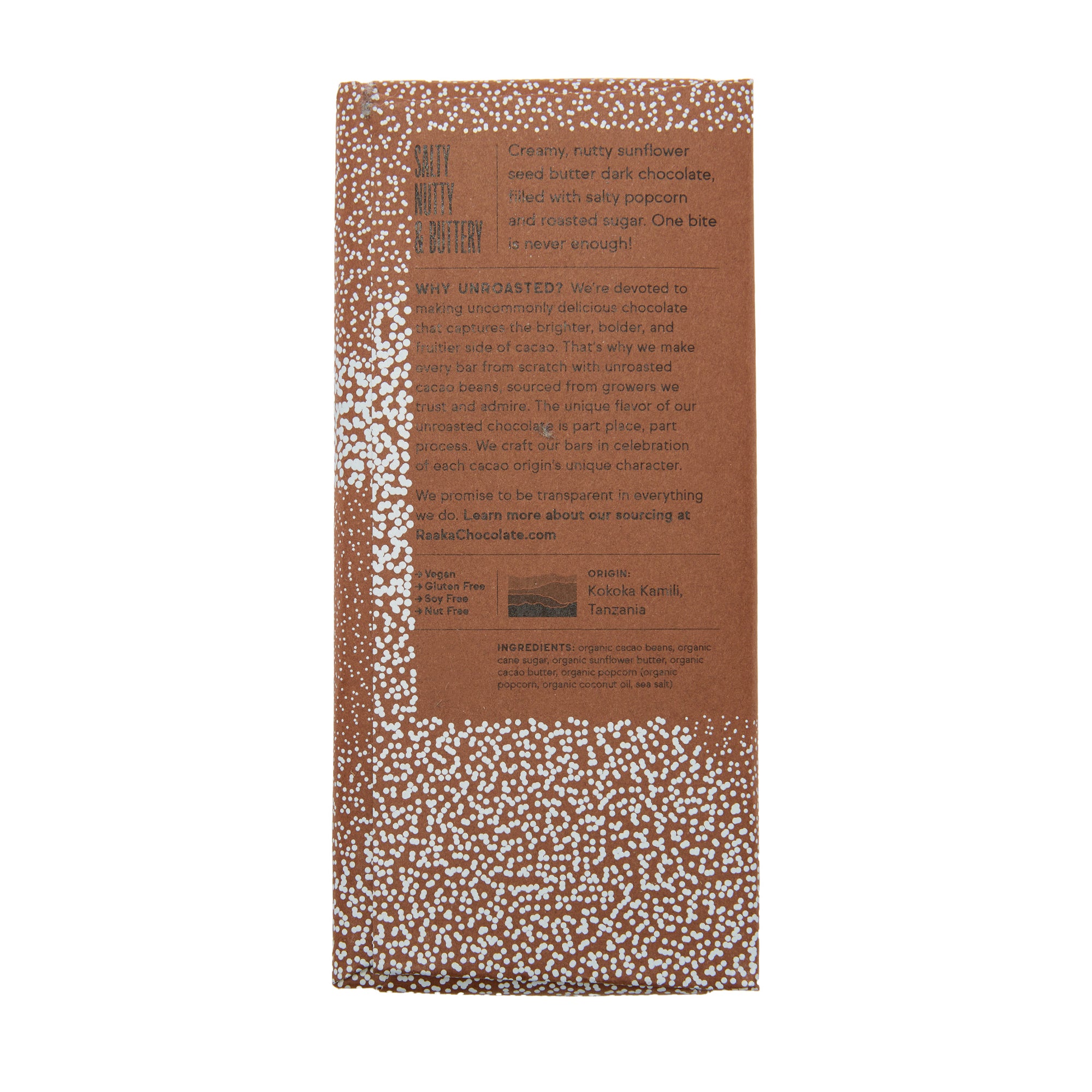 Raaka Chocolate Bar Caramel Corn Crunch