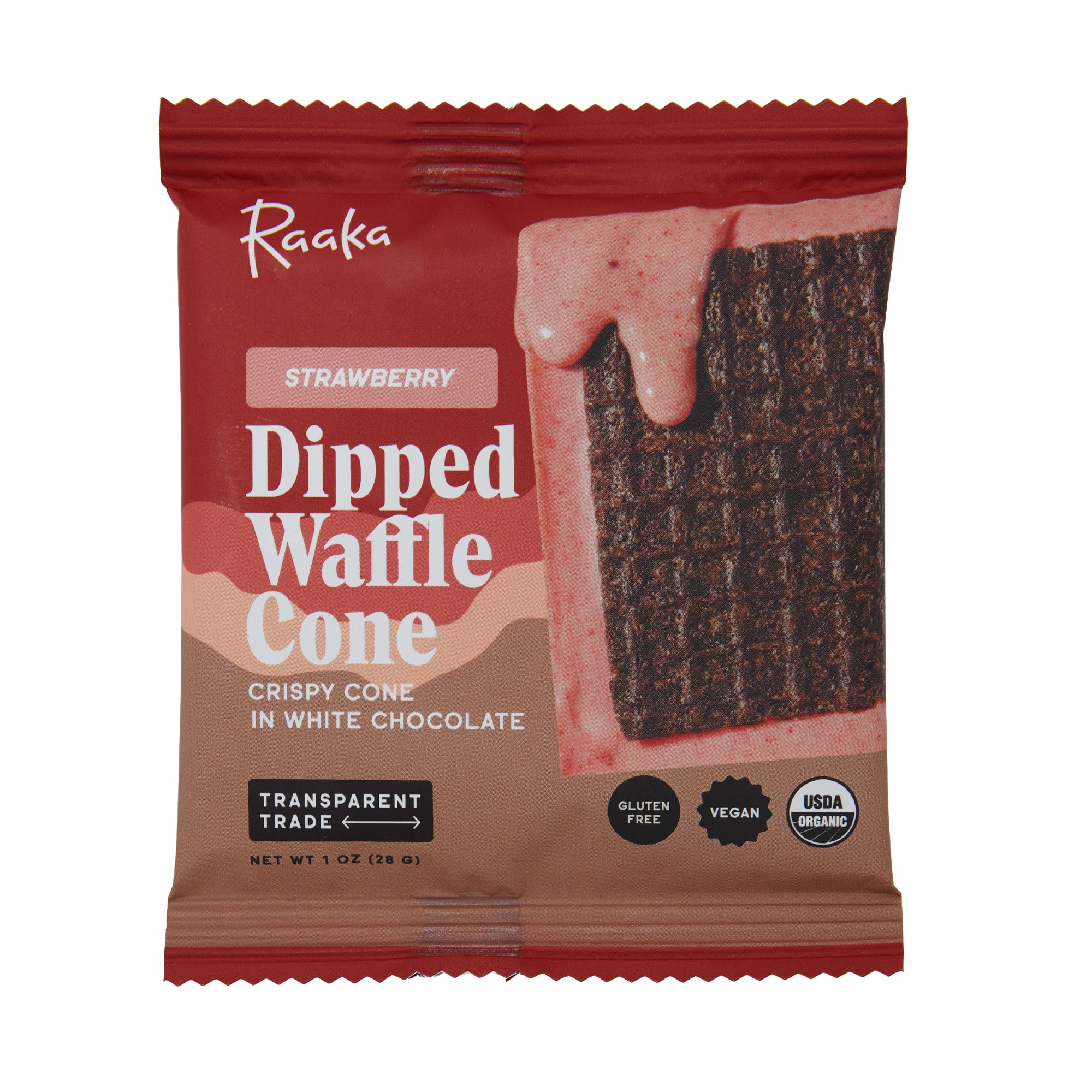Raaka Waffle Bar Strawberry