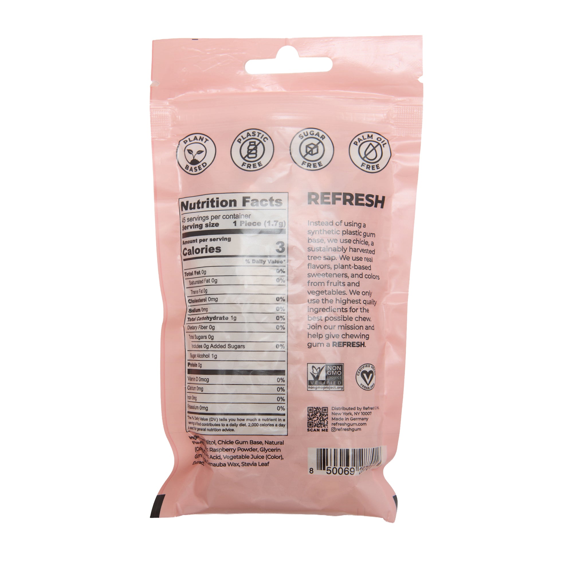 Refresh Gum Raspberry