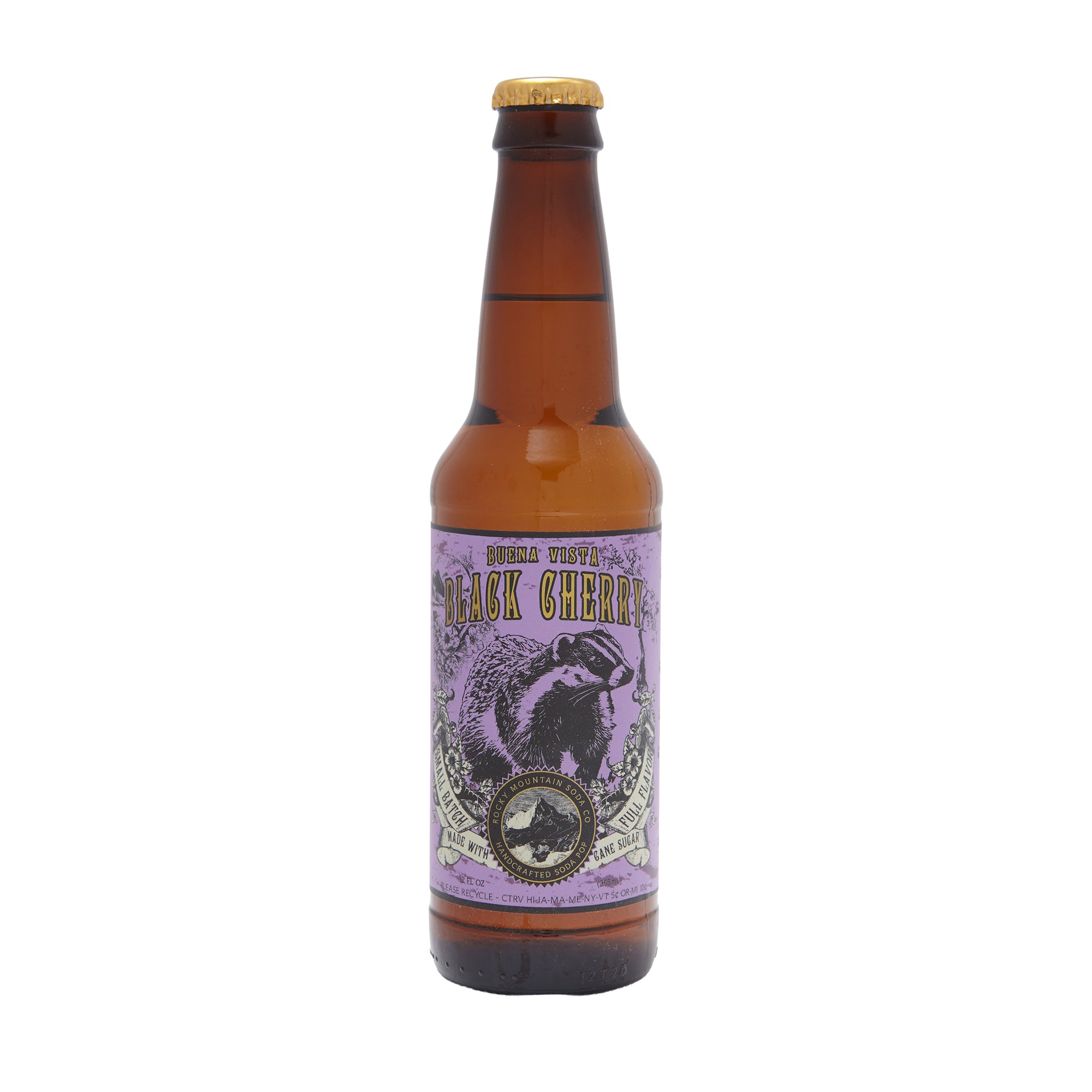 Rocky Mountain Soda Bottle Black Cherry
