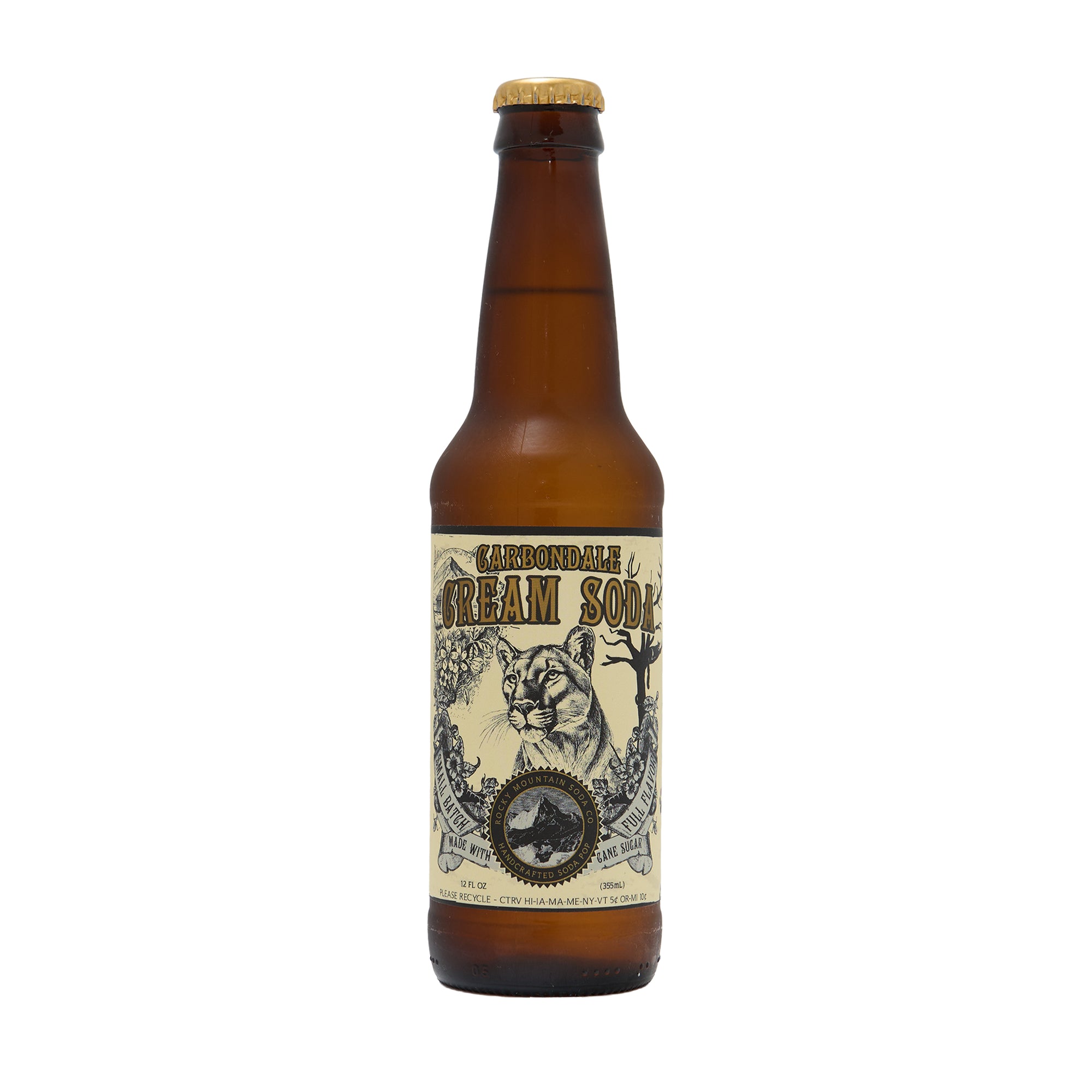 Rocky Mountain Soda Bottle Cream Soda