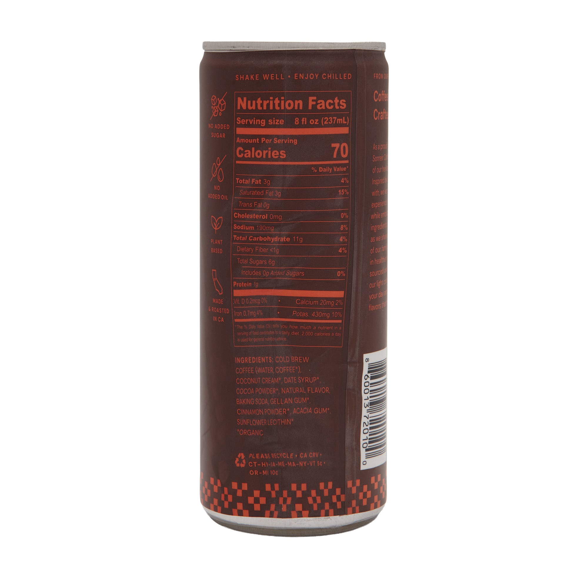 Sonreir Cold Brew Latte Mocha Mexicano