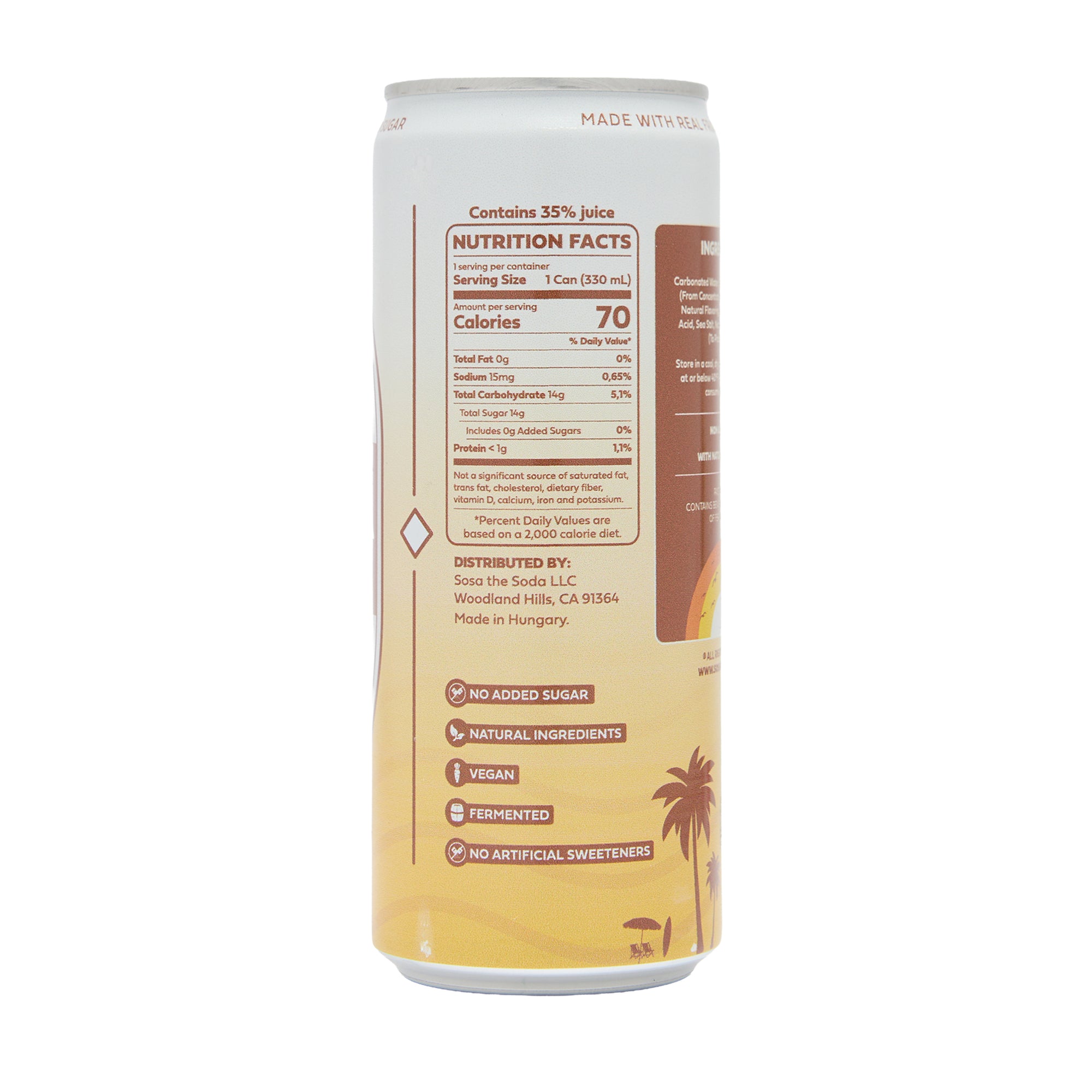 Sosa Soda Water Kefir Pina Colada