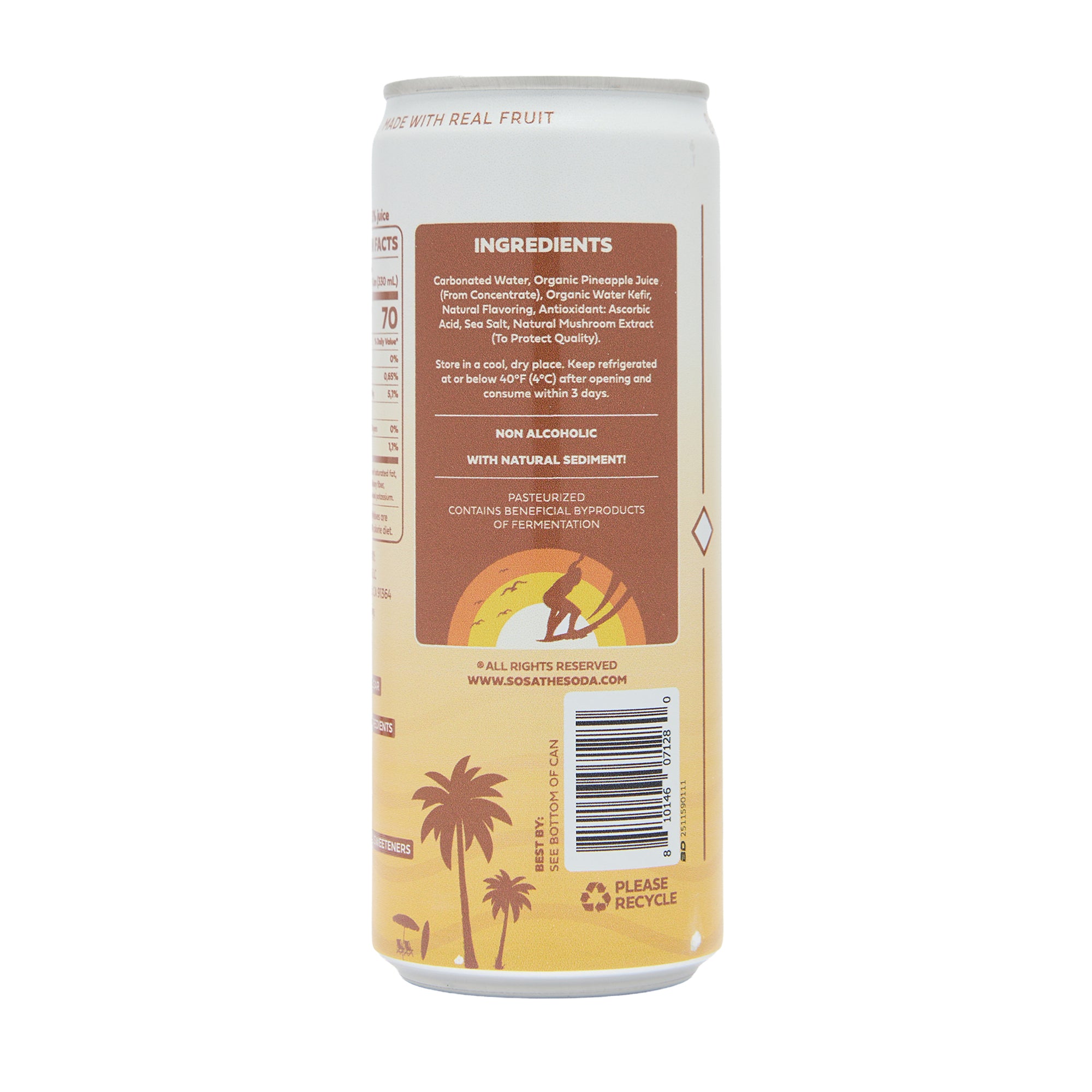 Sosa Soda Water Kefir Pina Colada