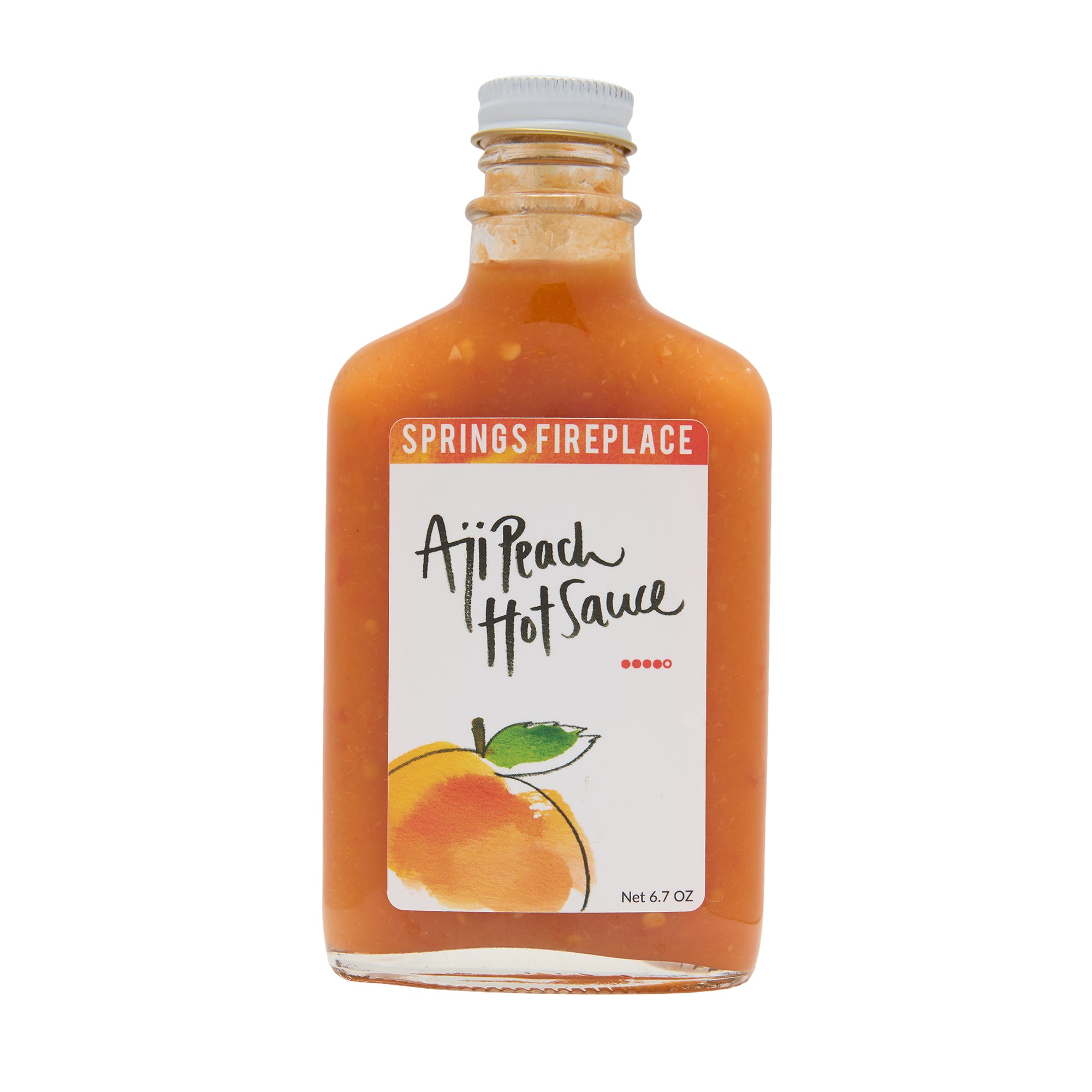 Springs Fireplace Hot Sauce Aji Peach