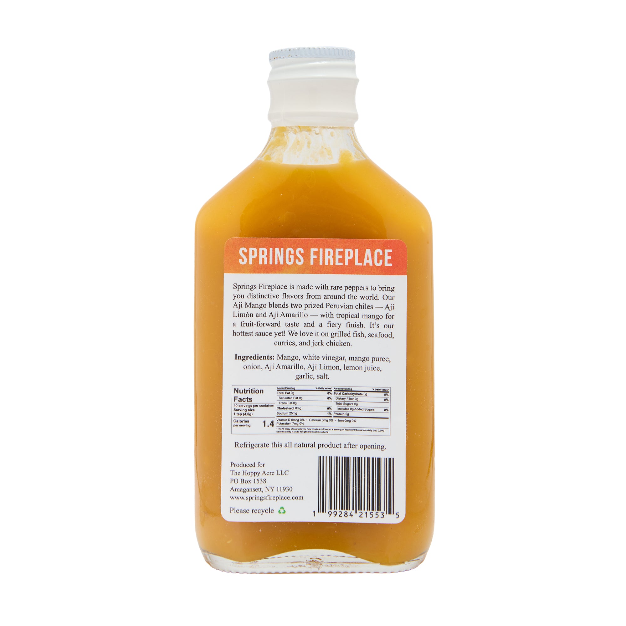 Springs Fireplace Hot Sauce Aji Mango