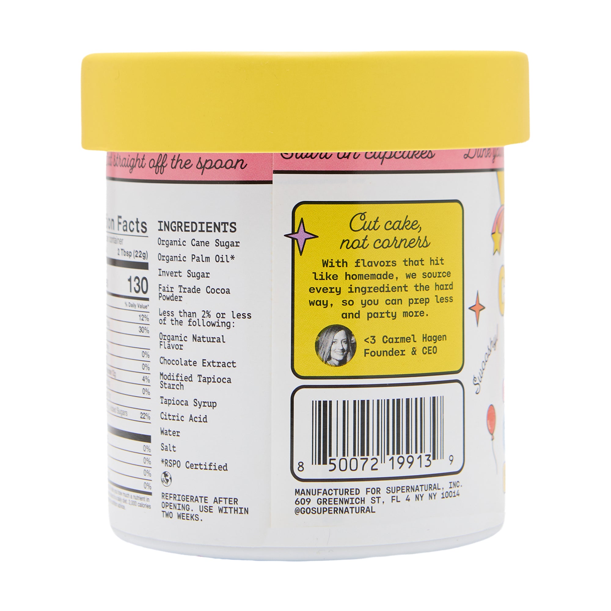 Supernatural Tubbed Frosting Chocolate