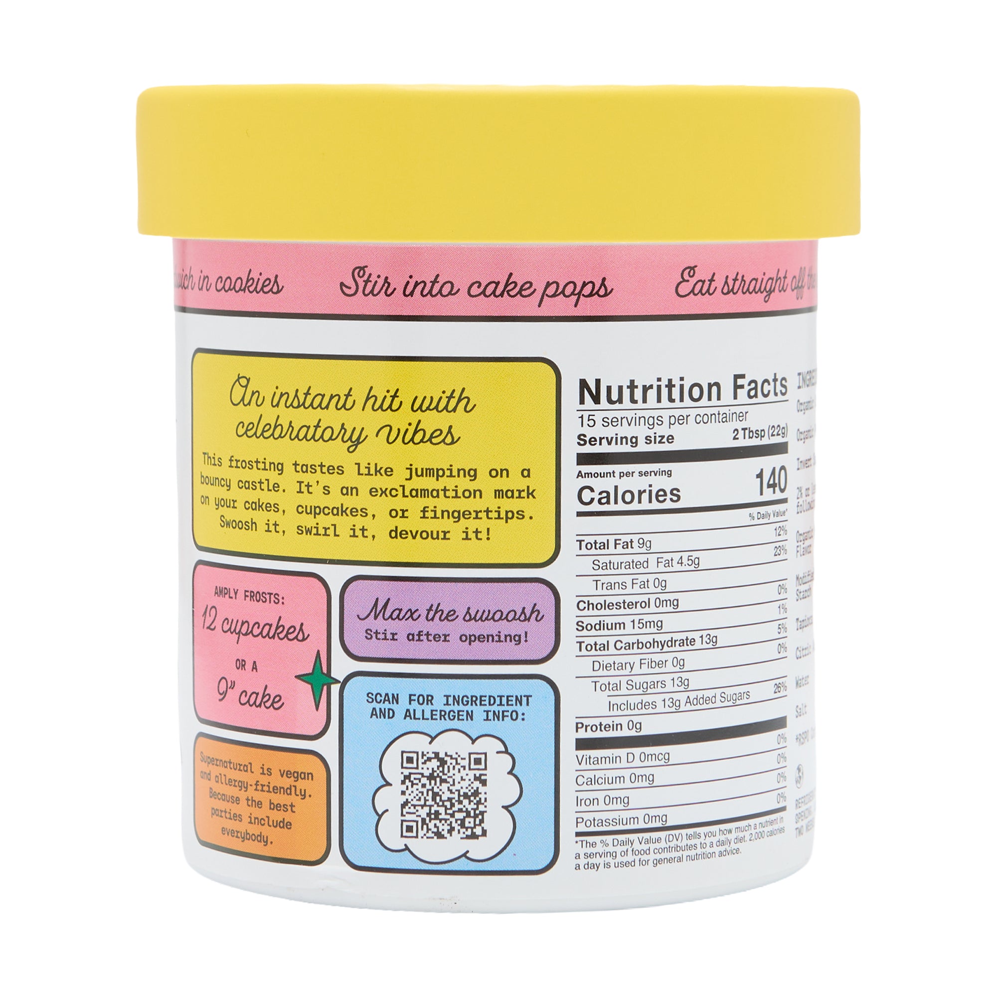 Supernatural Tubbed Frosting Vanilla