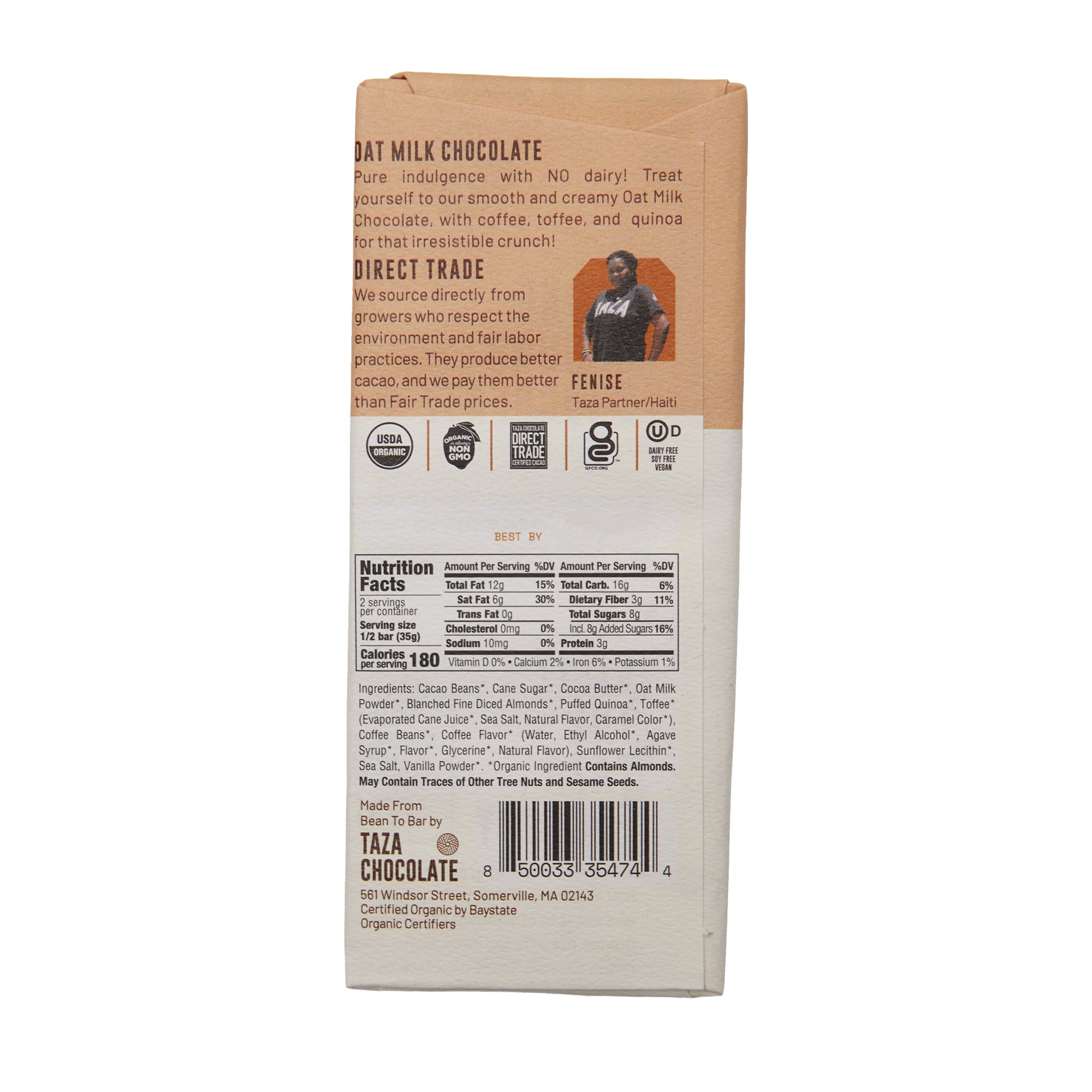 Taza Oat Milk Chocolate Coffee Tofee