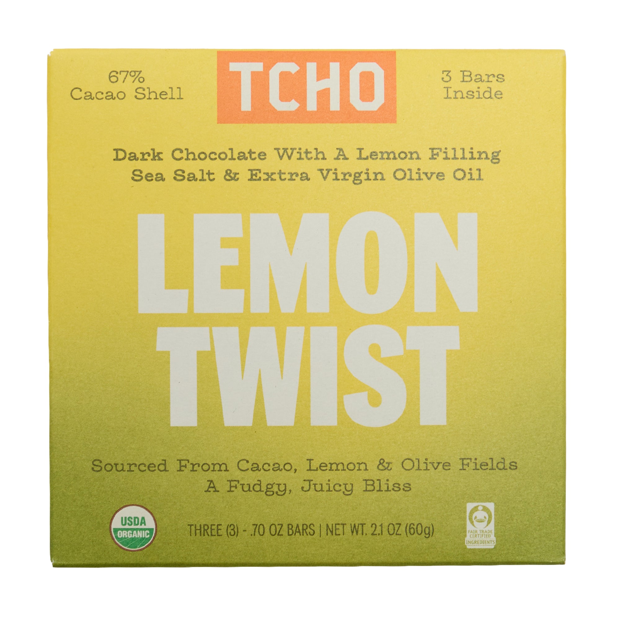 TCHO Chocolate Bar Lemon Twist