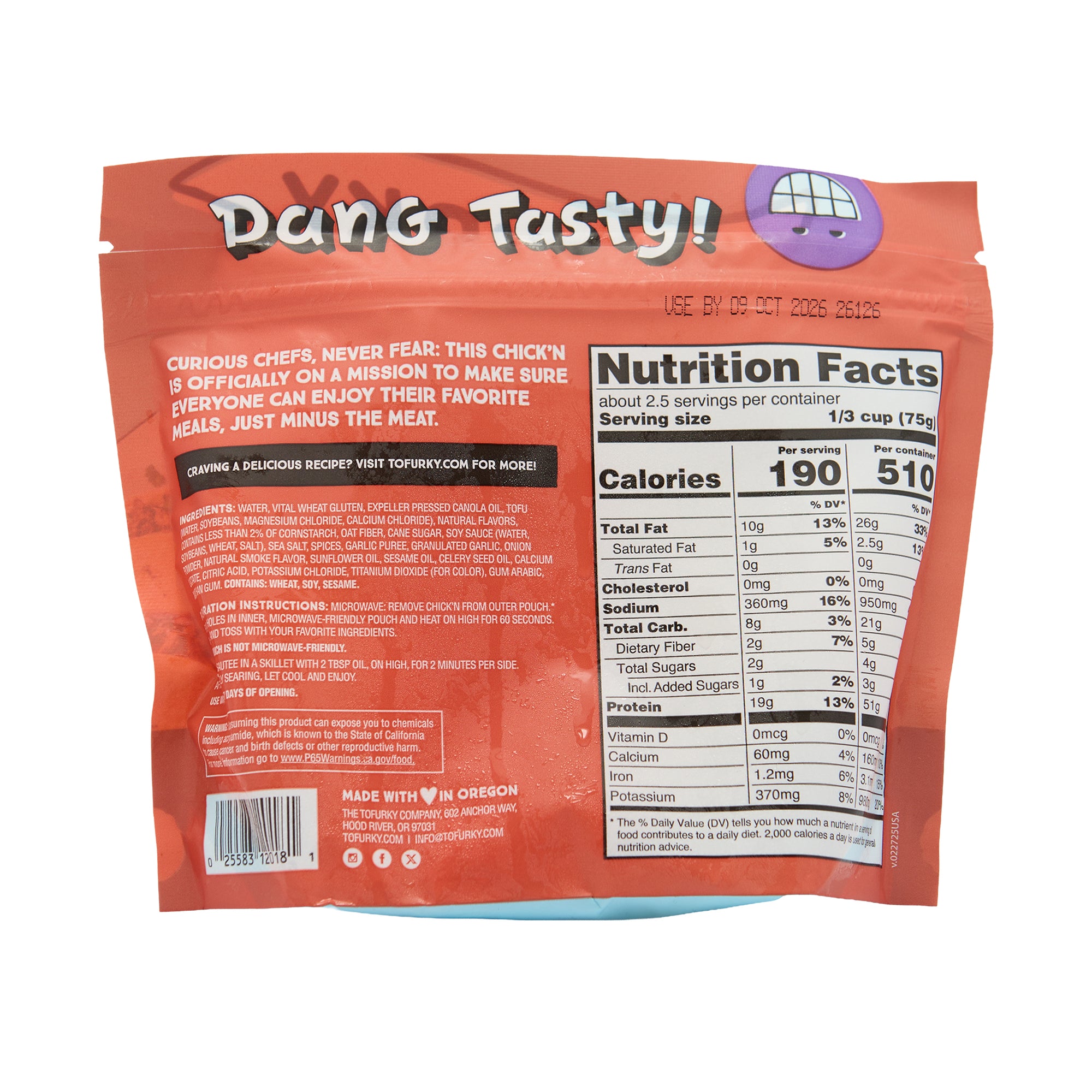 Tofurky Chickn Lightly Seasoned