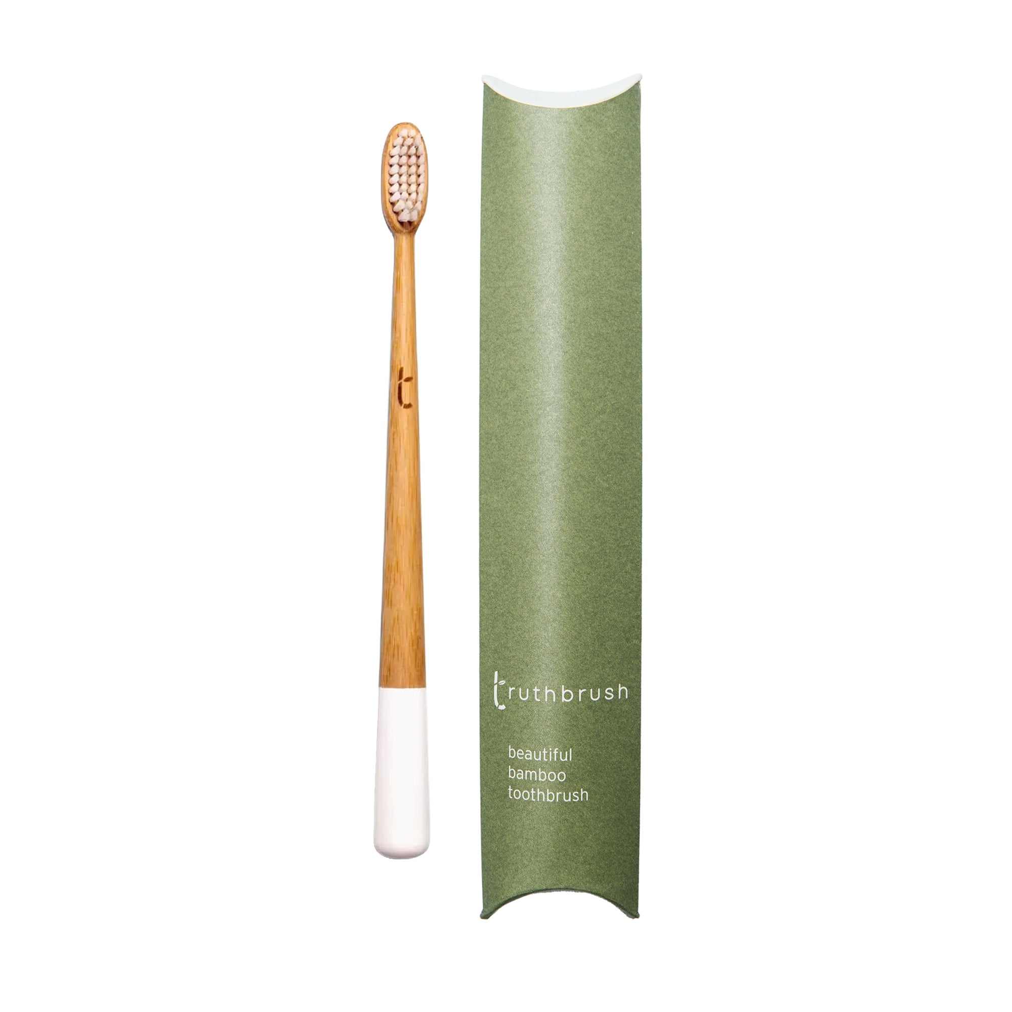 Truthbrush Castor Oil Toothbrush Cloud White