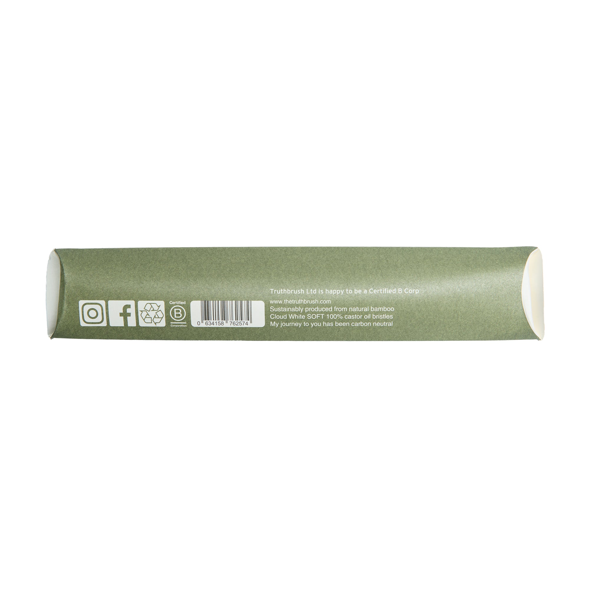 Truthbrush Castor Oil Toothbrush Cloud White