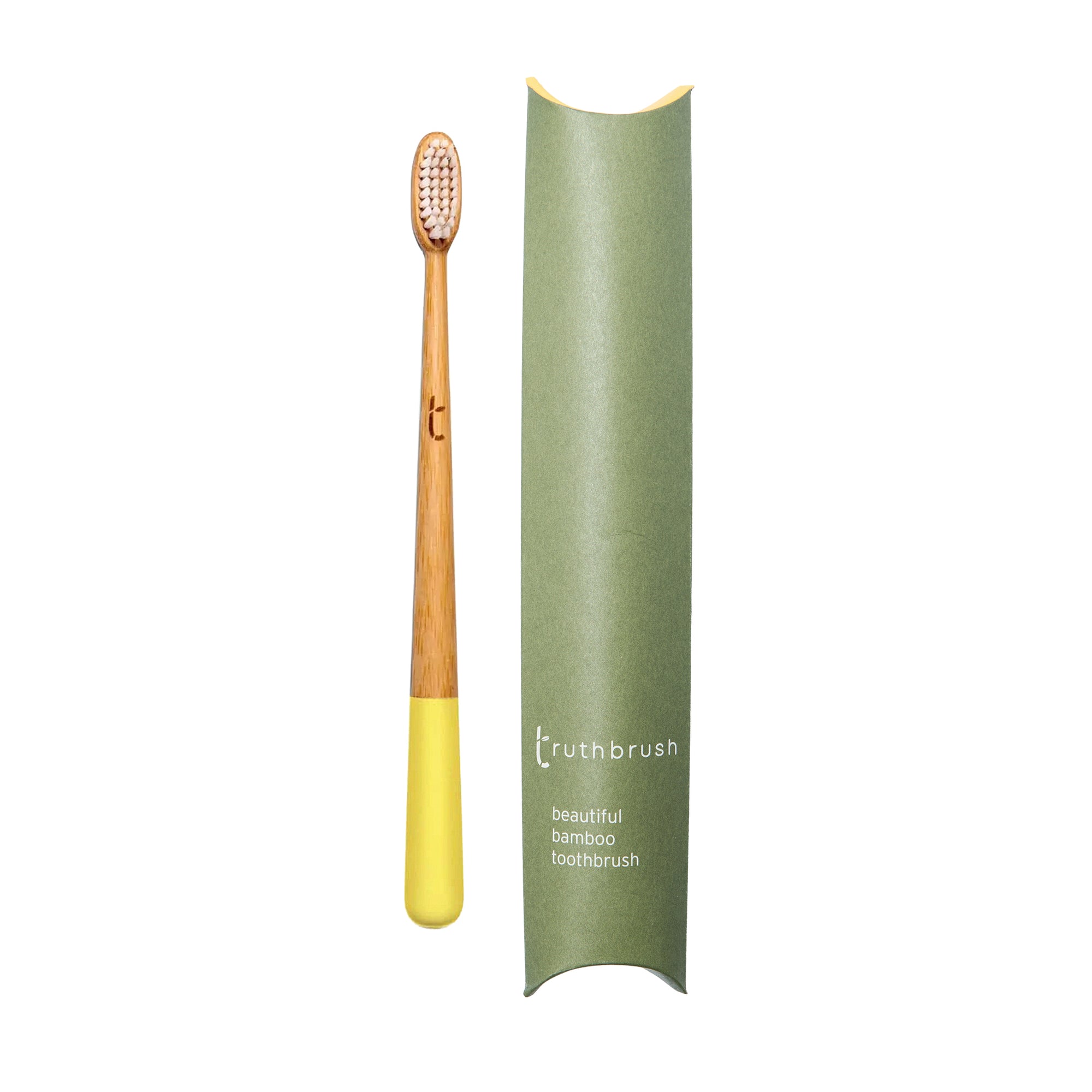 Truthbrush Castor Oil Toothbrush Gorse Yellow