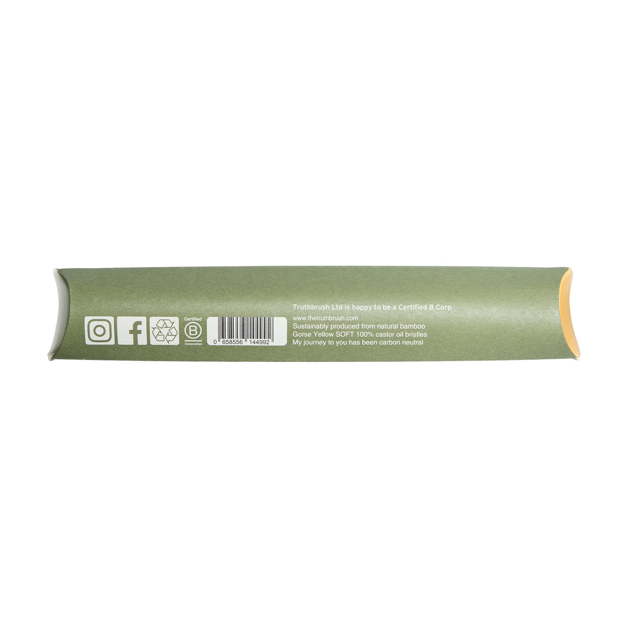 Truthbrush Castor Oil Toothbrush Gorse Yellow