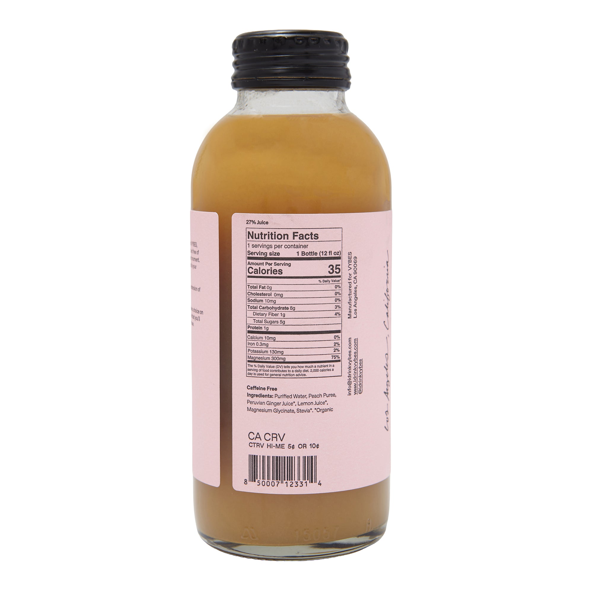 Vybes Mind + Body Peach Ginger 12oz