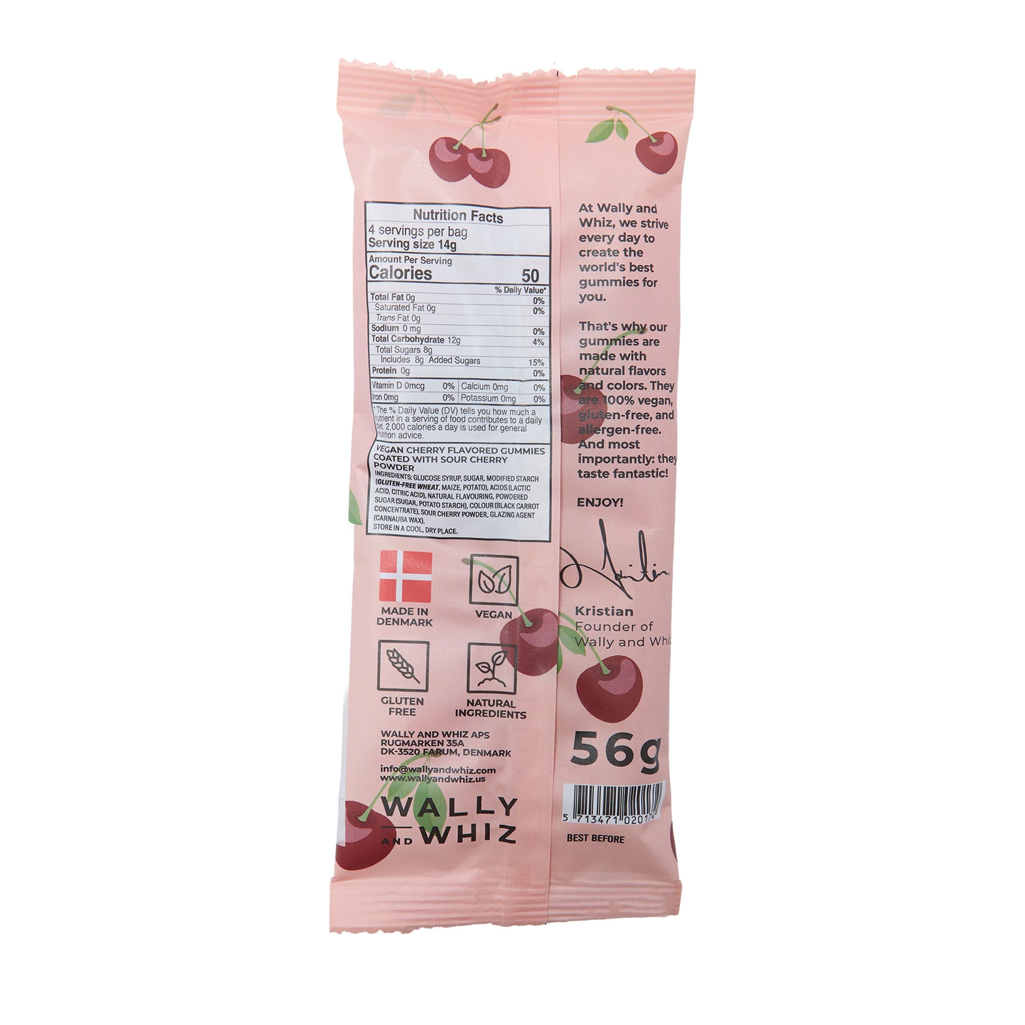 Wally & Whiz Danish Winegum Sour Cherry