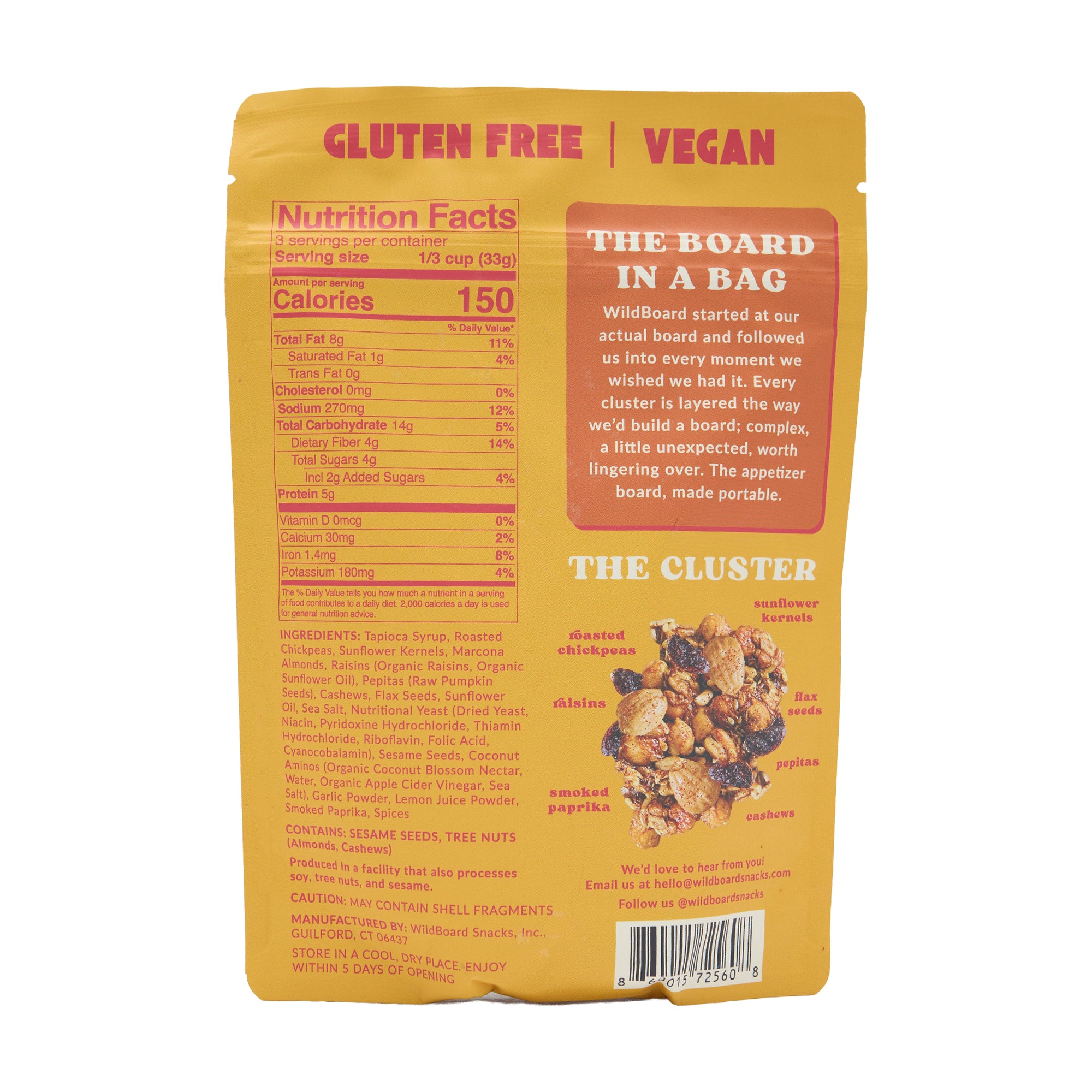 WildBoard Snacks Trail Mix Clusters Tapas