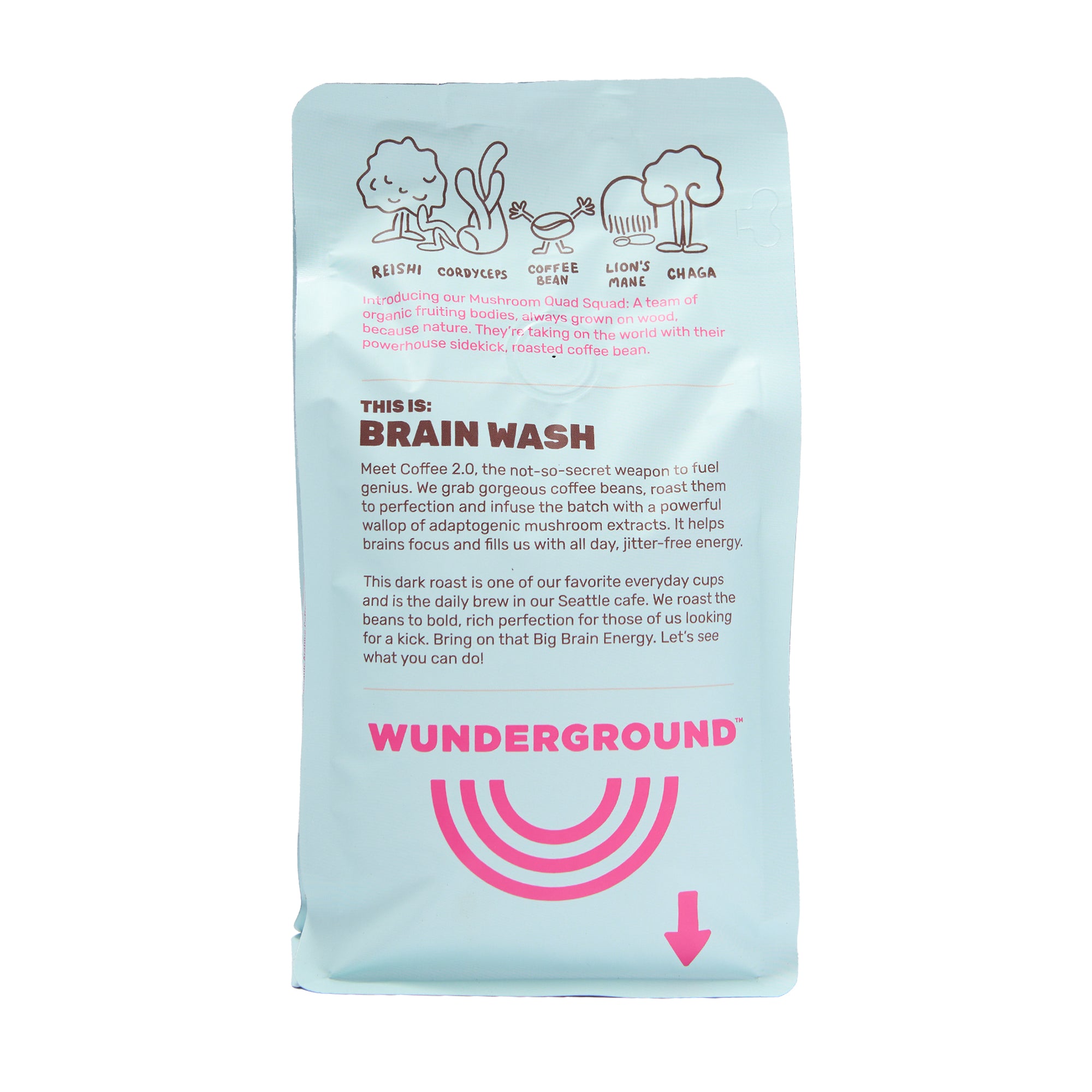 Wunderground Brain Wash Coffee Beans Dark