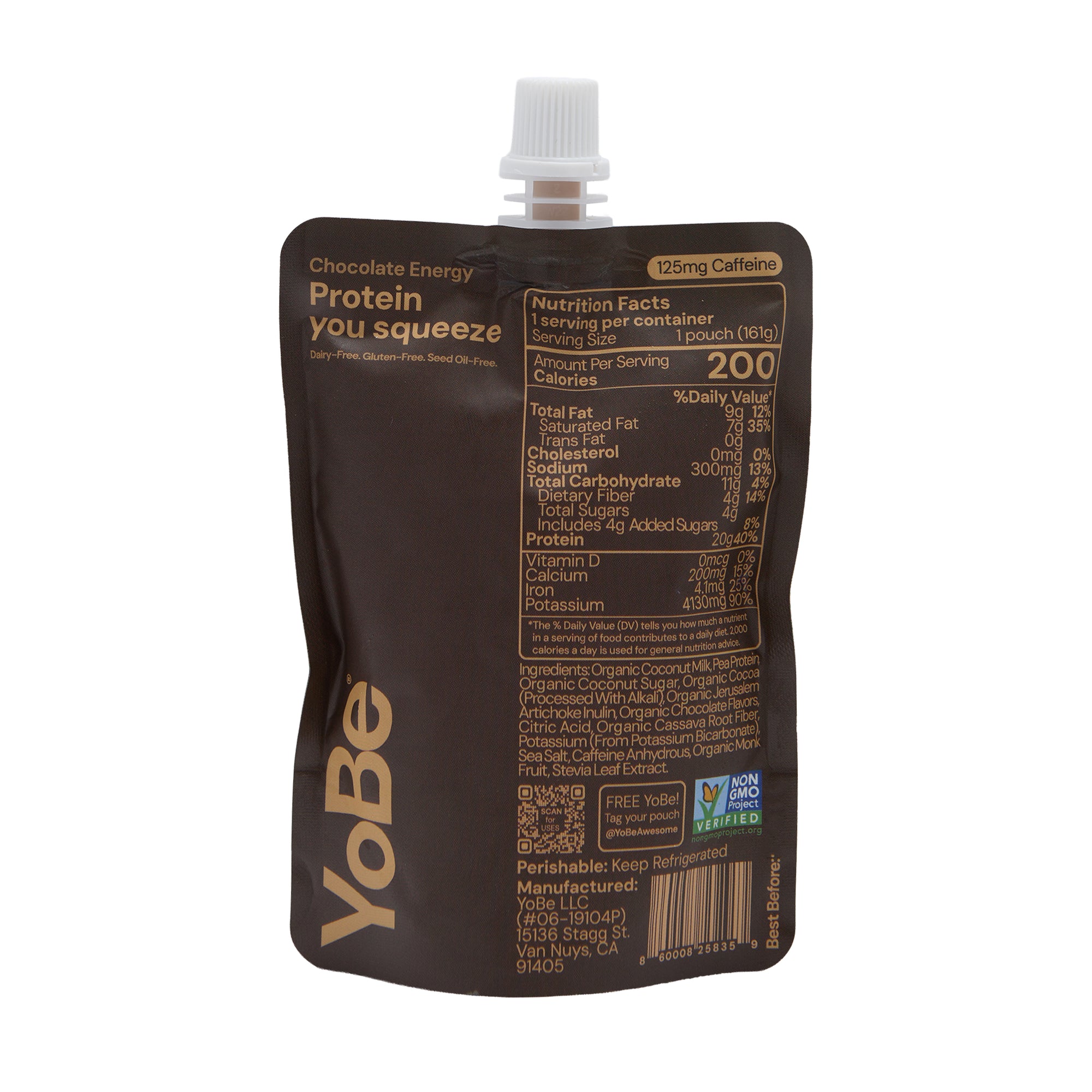YoBe Protein Yogurt Chocolate + Energy
