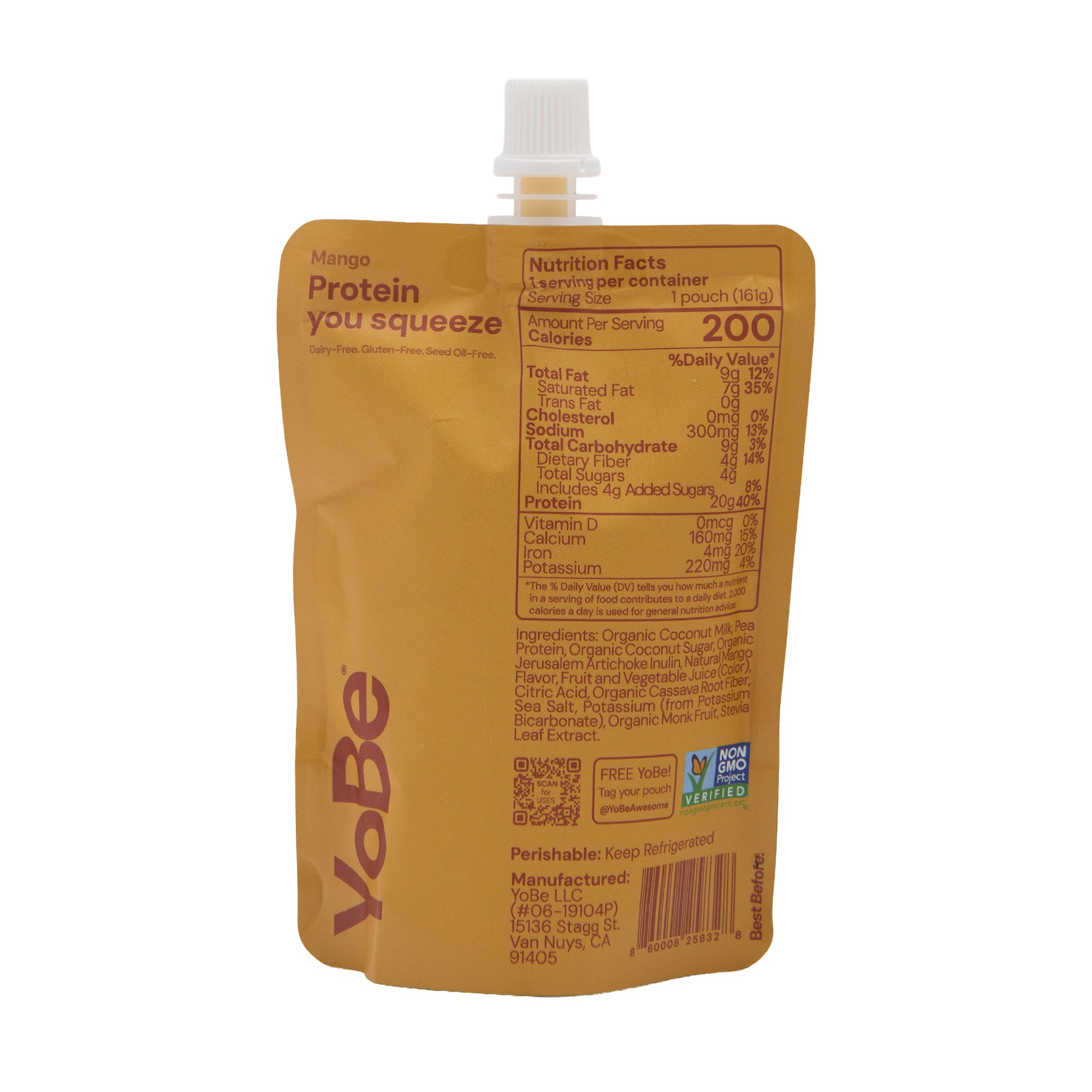 YoBe Protein Yogurt Mango