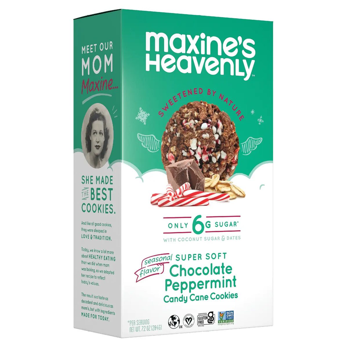 Maxines Heavenly Cookies Chocolate Peppermint Candy Cane