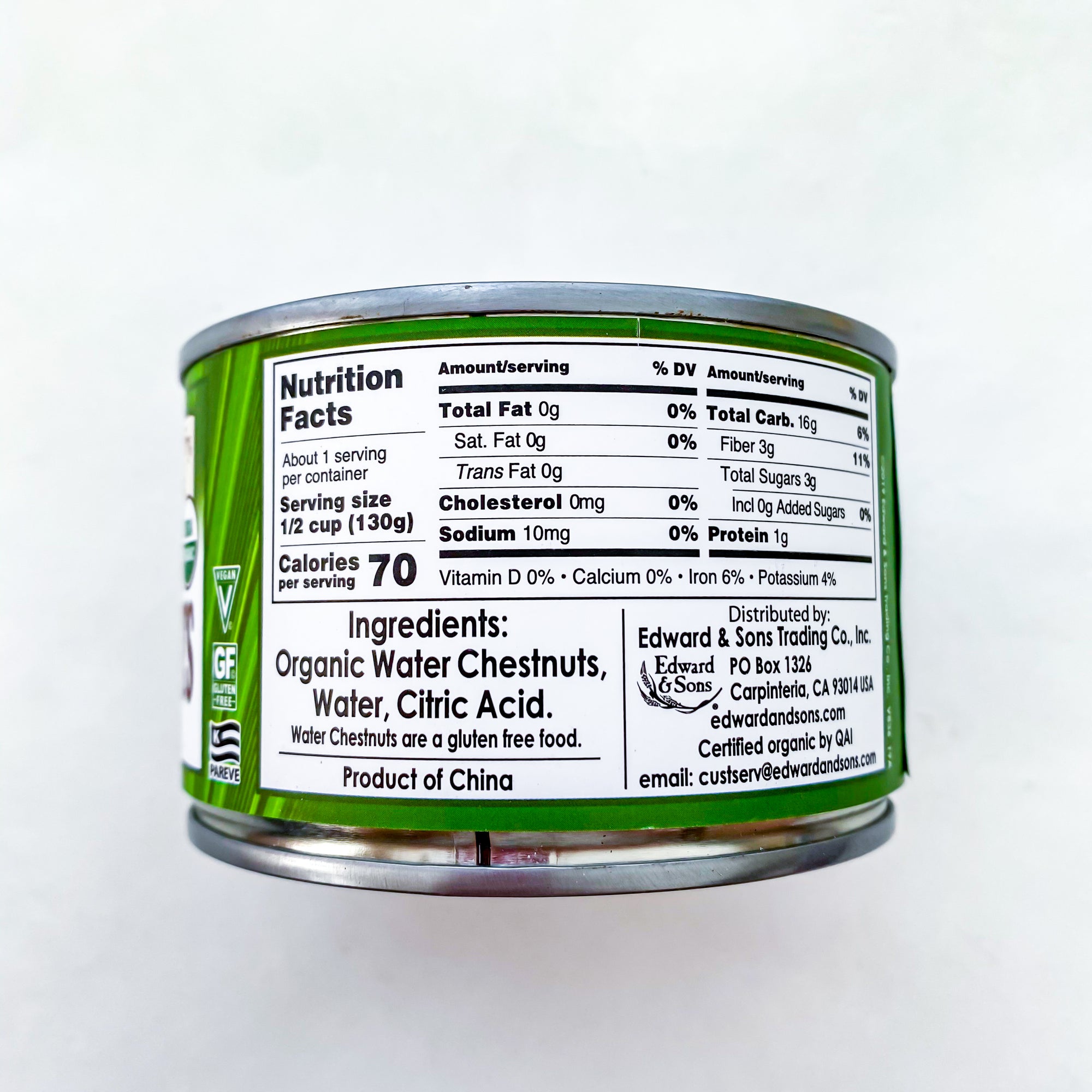 Native Forest Sliced Water Chestnuts