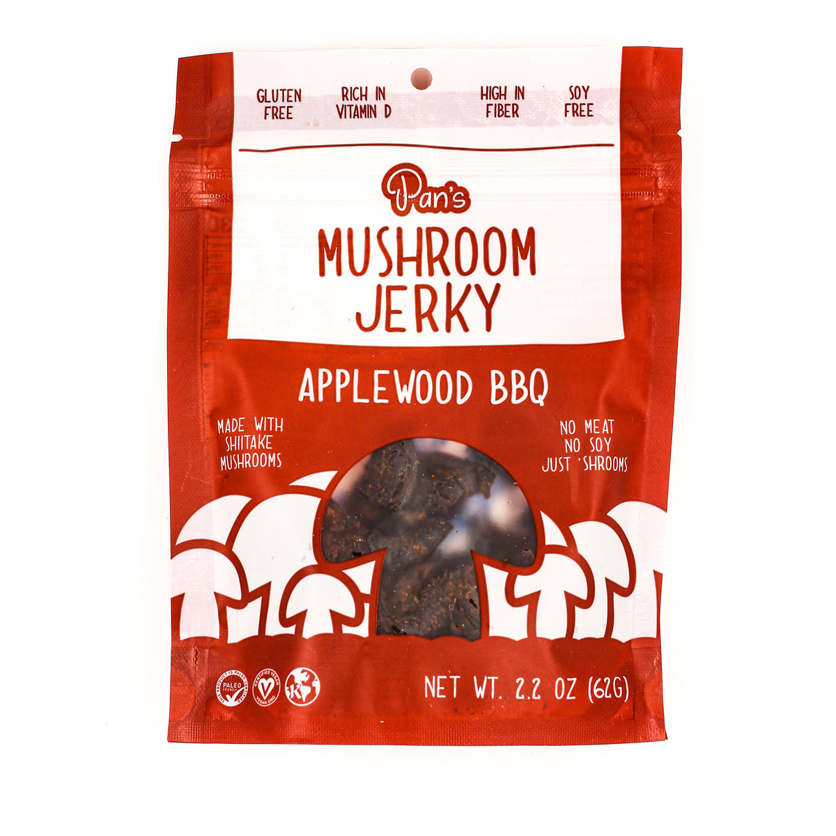 Pans Mushroom Jerky Applewood BBQ