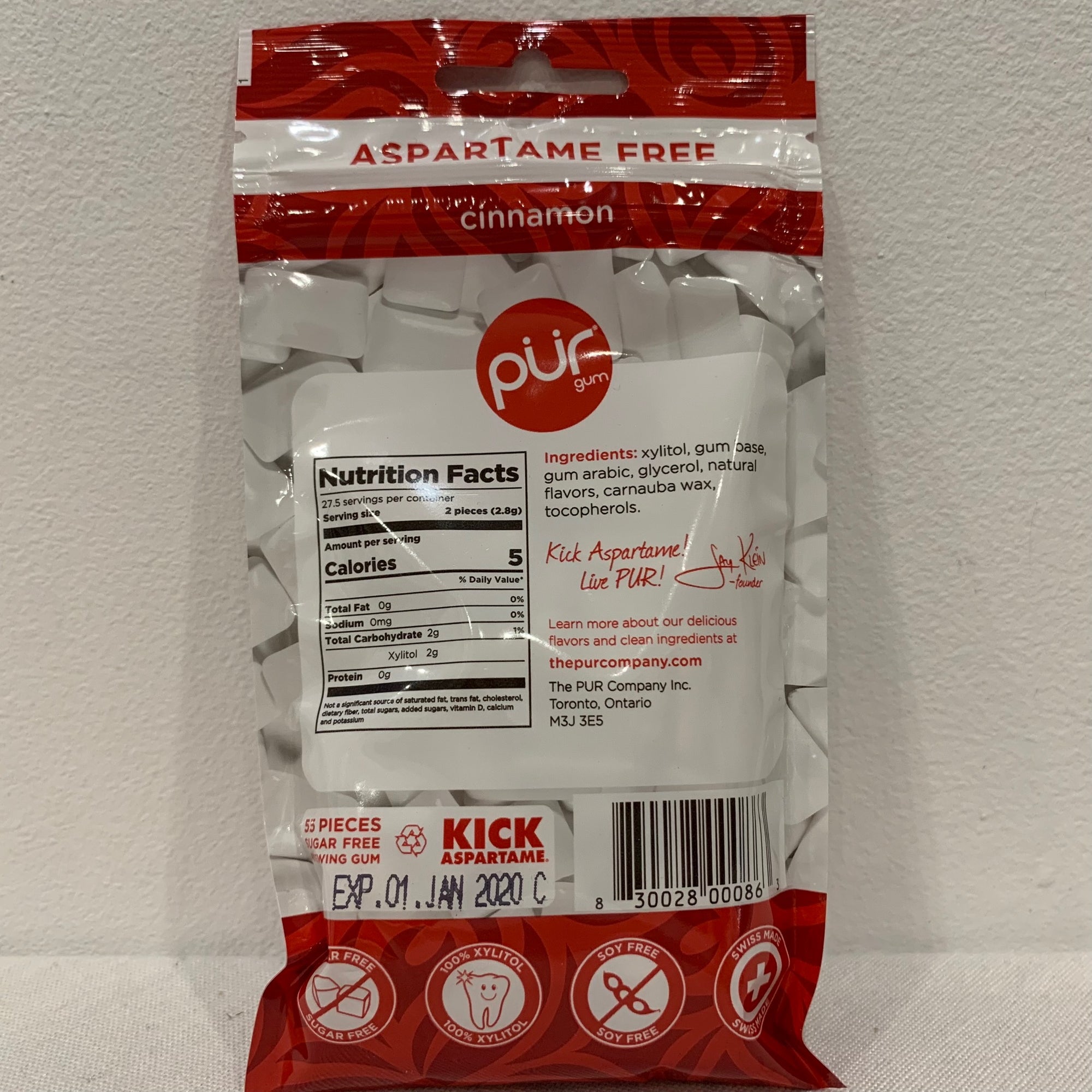 Pur Gum 55 piece Cinnamon